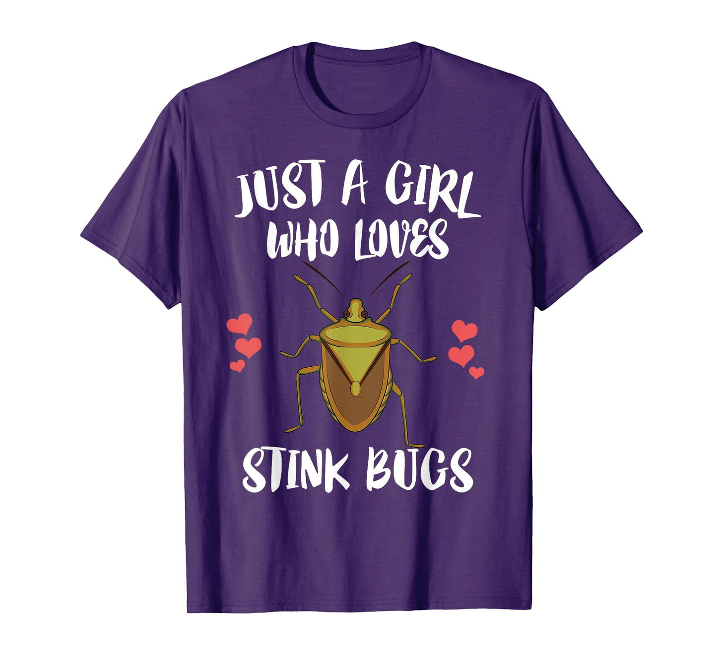 Just A Girl Who Loves Stink Bugs Insect Lover T-Shirt