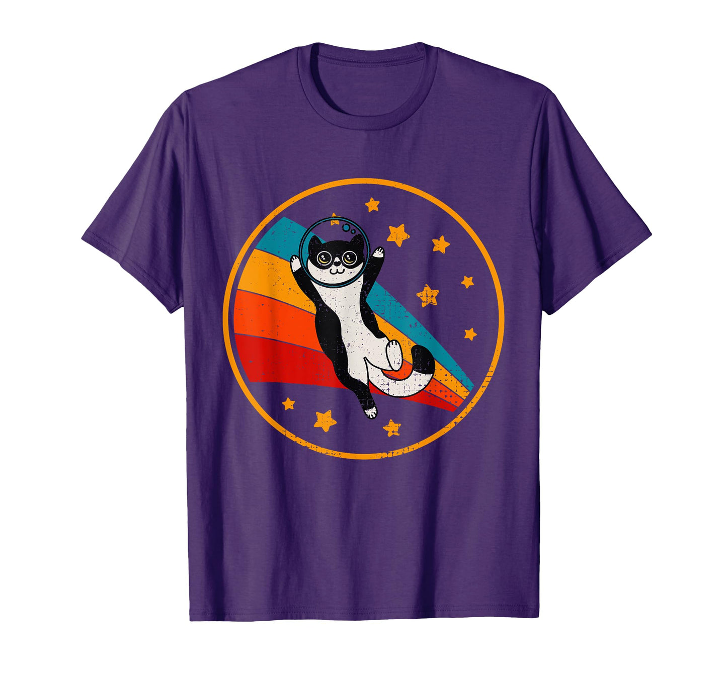 Cute Tuxedo Cat Two Tone Black & White T-Shirt for Men Women Girls Kids