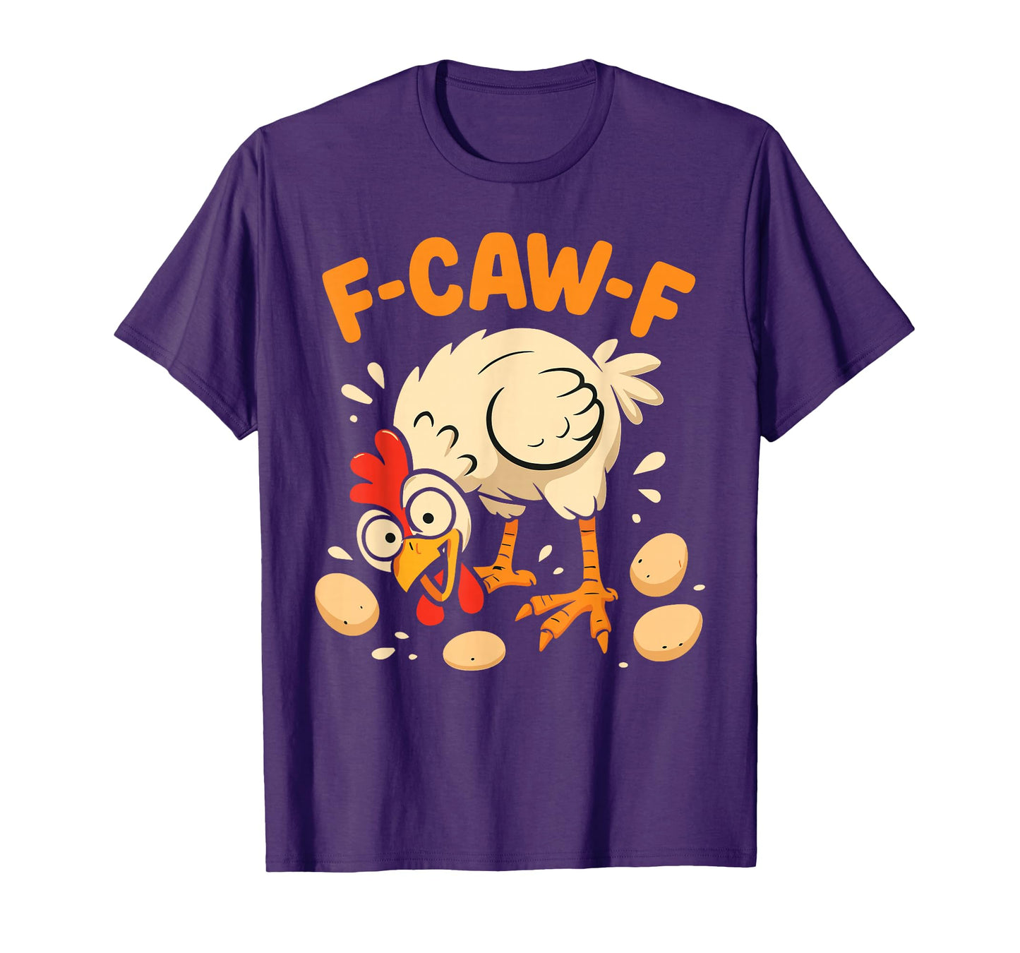 F-Caw-F Funny Chicken Halloween Gothic Look T-Shirt