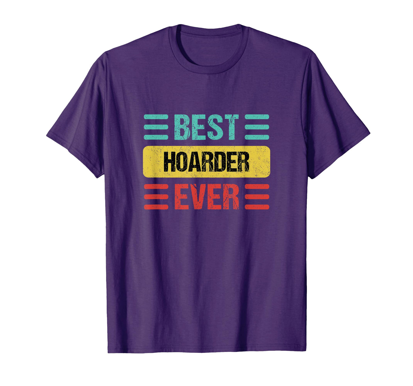 Hoarder Shirts & Gifts Hoarder T-Shirt - Unisex-Adults, Black, Small, Short Sleeve