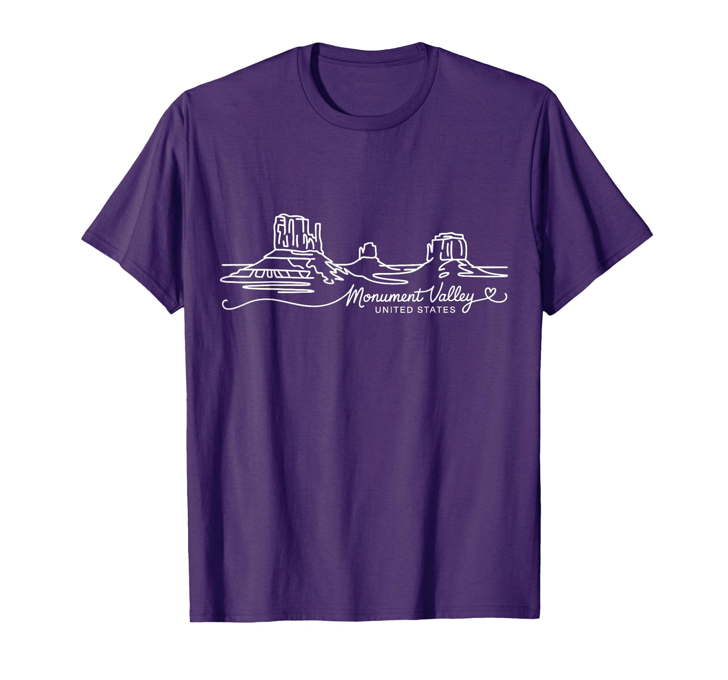 Monument Valley, United States Signature Heart Art Souvenir T-Shirt
