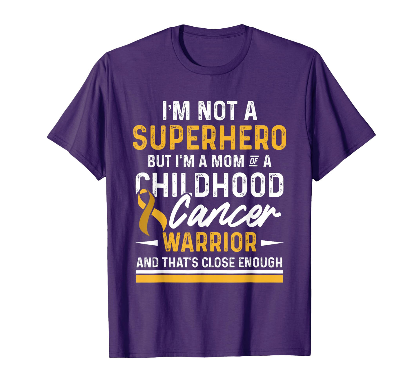 Childhood Cancer Survivor Mom Support Warrior T-Shirt