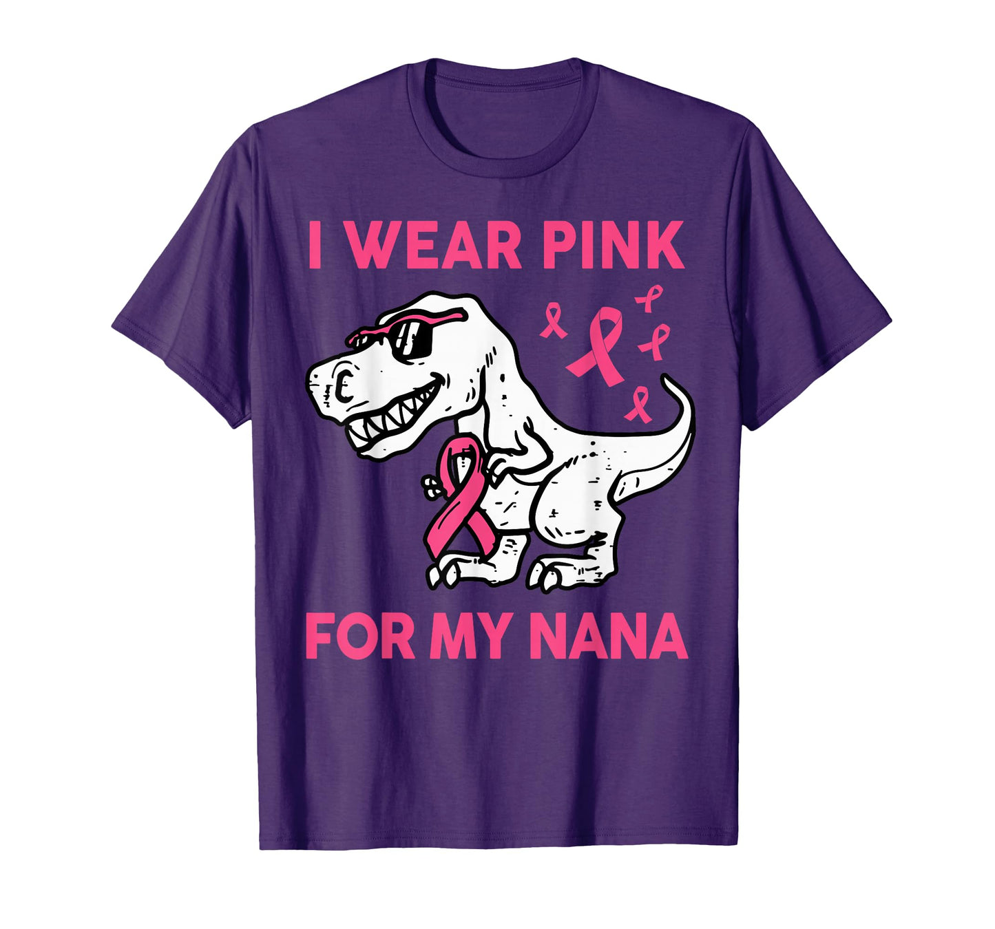 Breast Cancer Shirts Kids Toddler I Wear Pink For My Nana T-Shirt