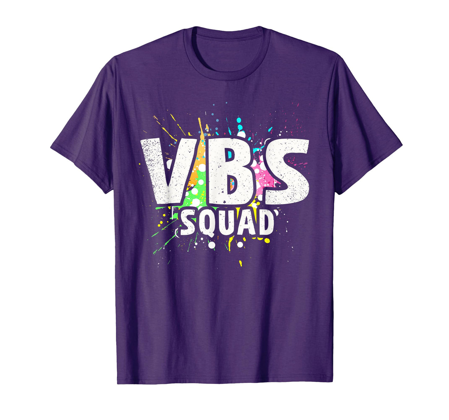 I Love VBS 2023 Squad Vacation Bible School Paint Splatter T-Shirt