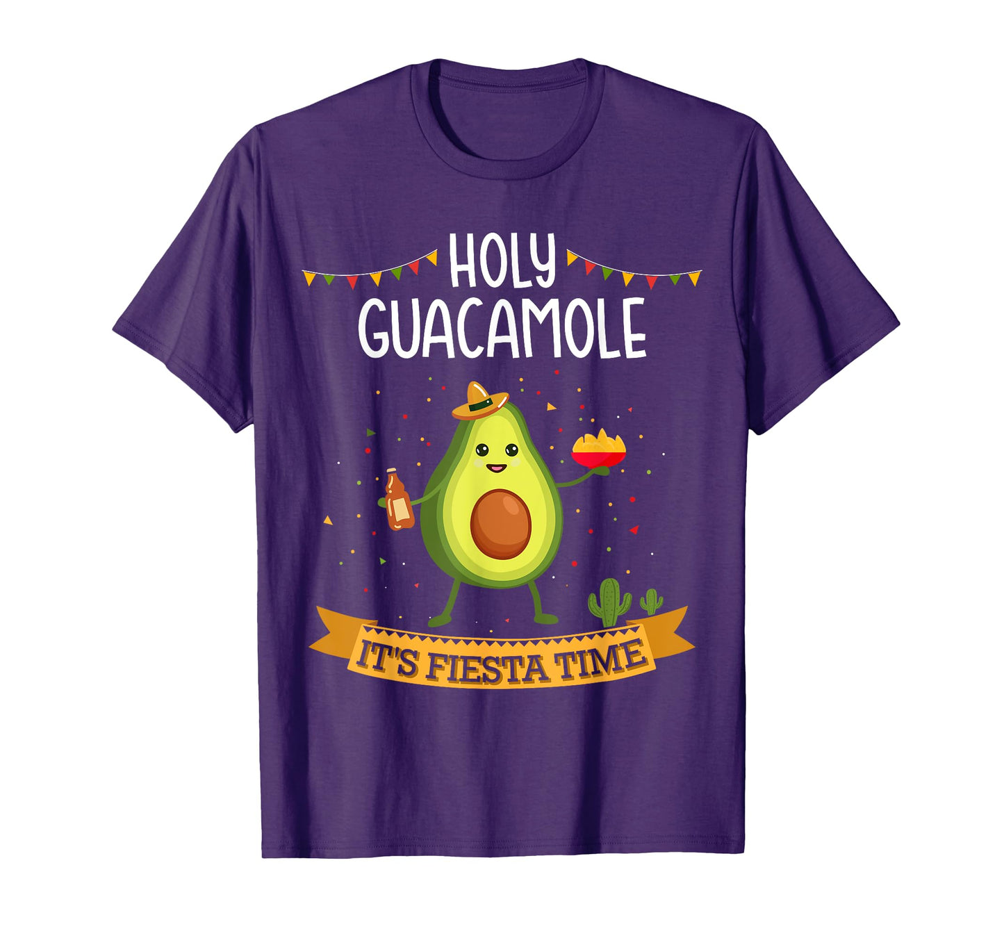 Holy guacamole with avocado for Cinco de Mayo fiesta time T-Shirt