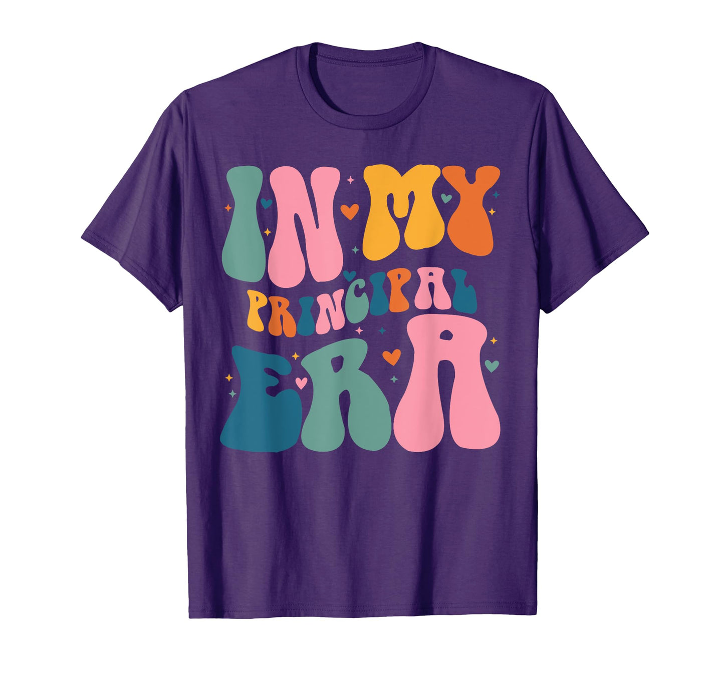 In My Principal Era Funny Groovy Color T-Shirt