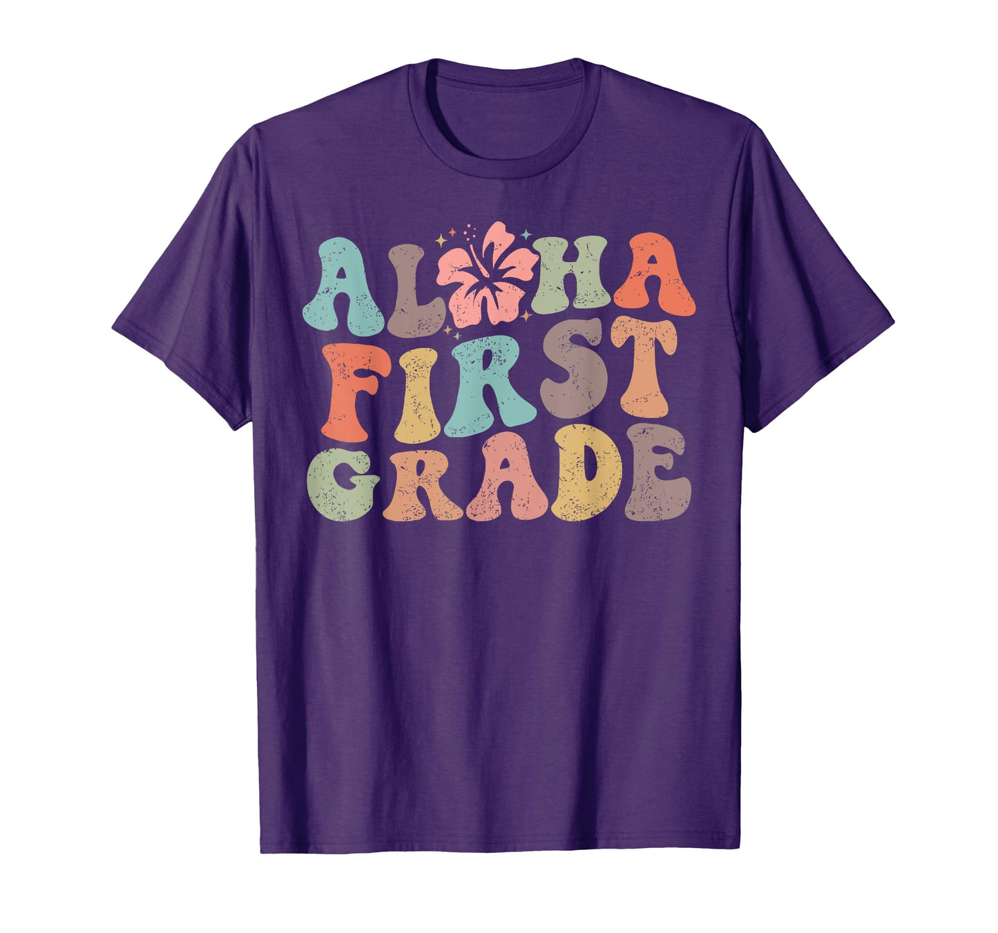Aloha First Grade Teacher Summer Vacation Beach Hawaiian T-Shirt