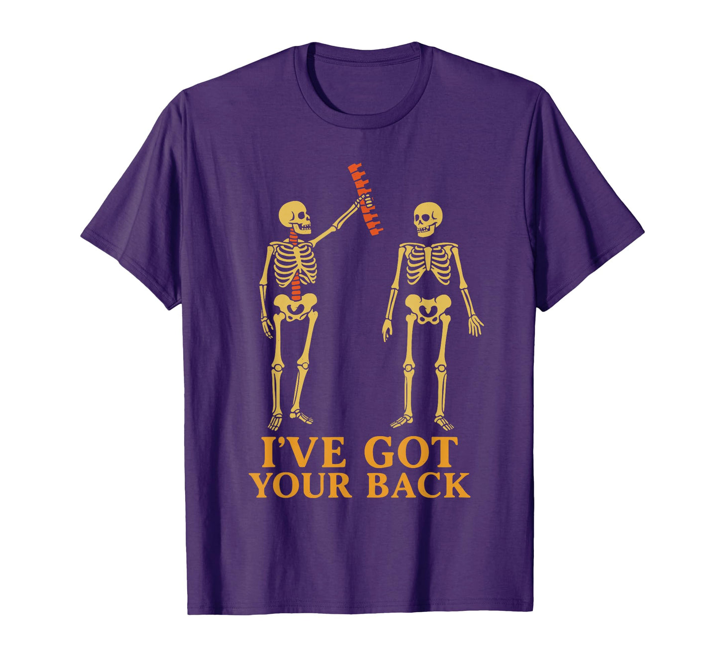 i got Your Back Skeleton Friendship Retro Halloween T-Shirt