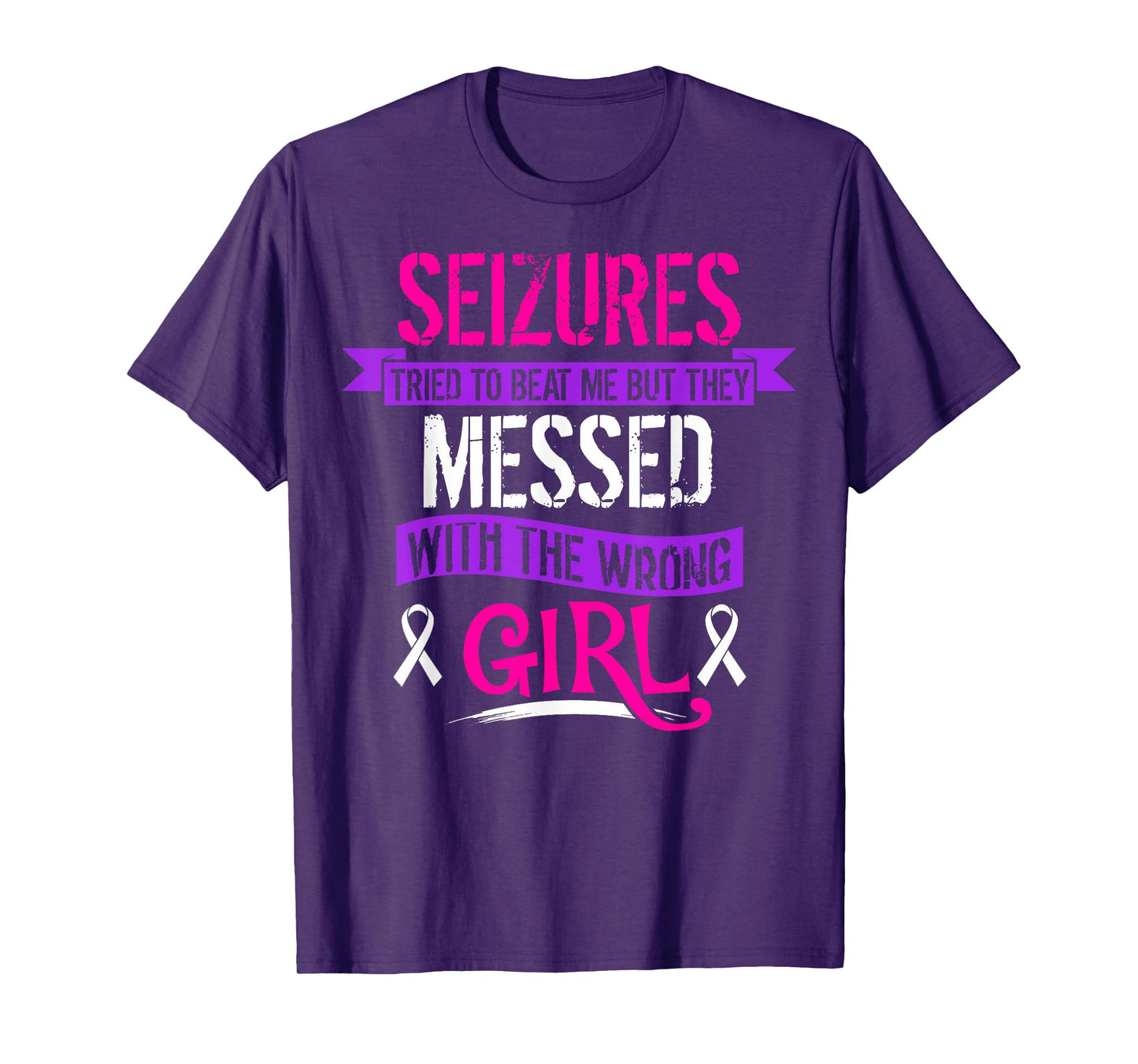 Seizure Epilepsy Awareness Seizures Tried To Beat T-Shirt