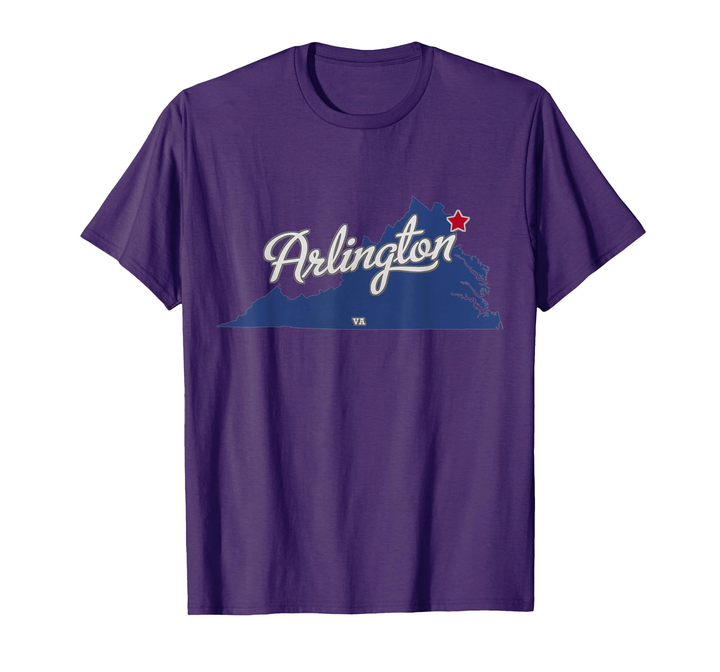Arlington Virginia VA Map T-Shirt