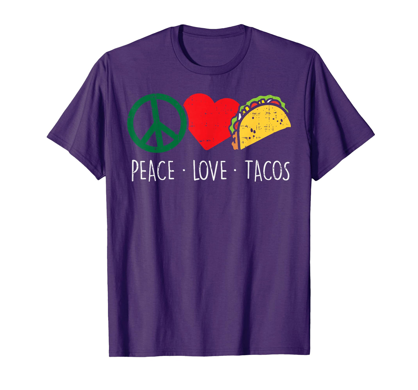 Peace Love Tacos Cinco De Mayo Fiesta Mexican Hippie Women T-Shirt