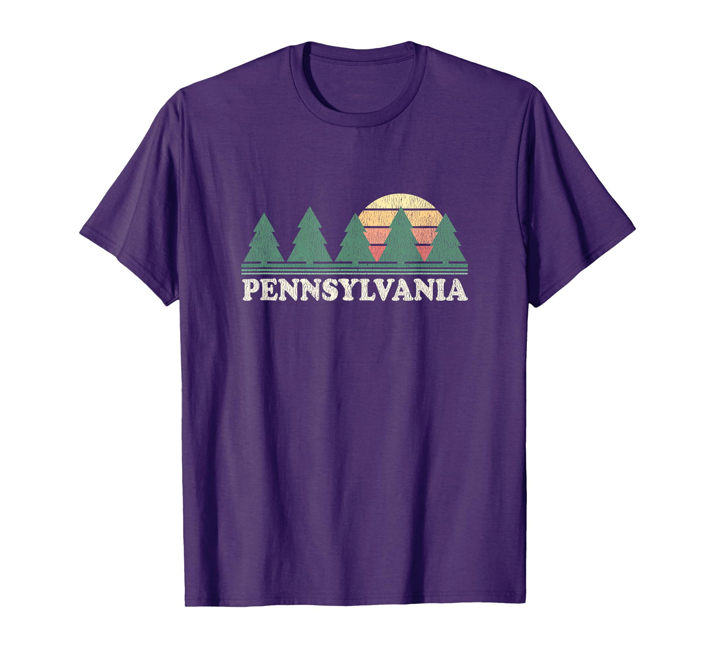 Pennsylvania PA T-Shirt Vintage Graphic Tee Retro 70s Design T-Shirt