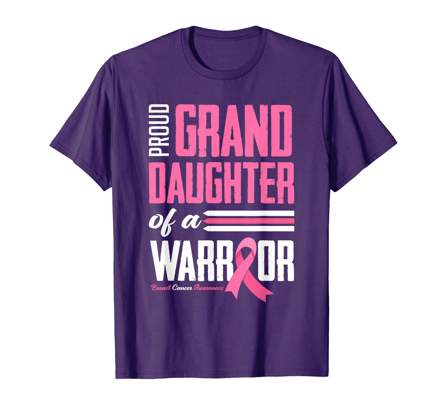 Proud Granddaughter Of A Warrior Breast Cancer Awareness T-Shirt