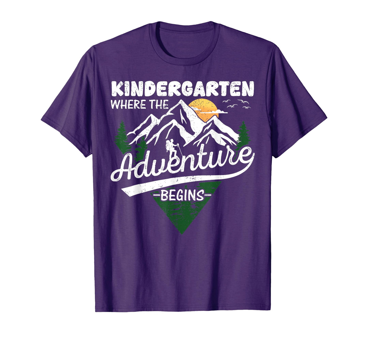 Kindergarten Adventure Begins 1st Day Of School Teacher Kids T-Shirt