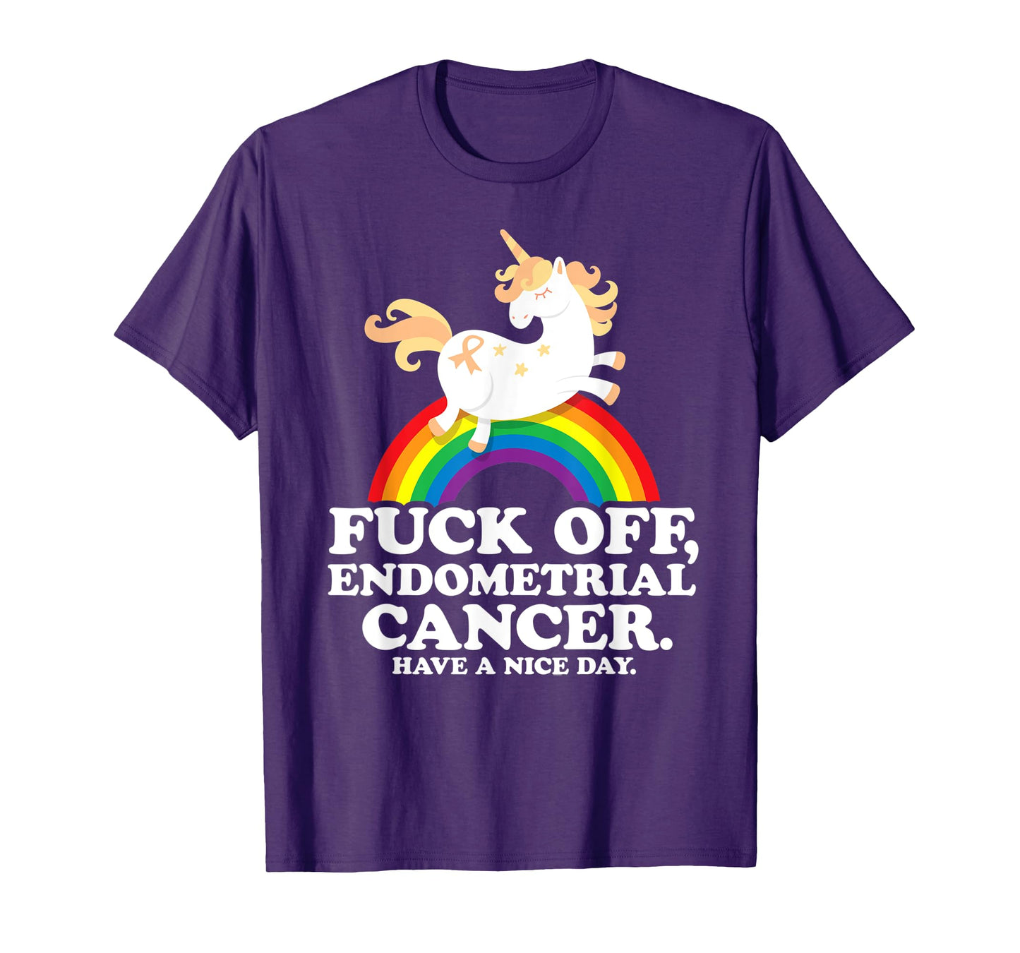 Endometrial Cancer Survivor Shirt | Fuck Endometrial Cancer T-Shirt