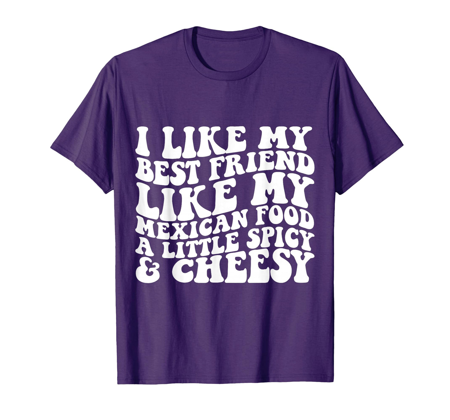I Like My Best Friend Like My Mexican Food Funny Apparel T-Shirt