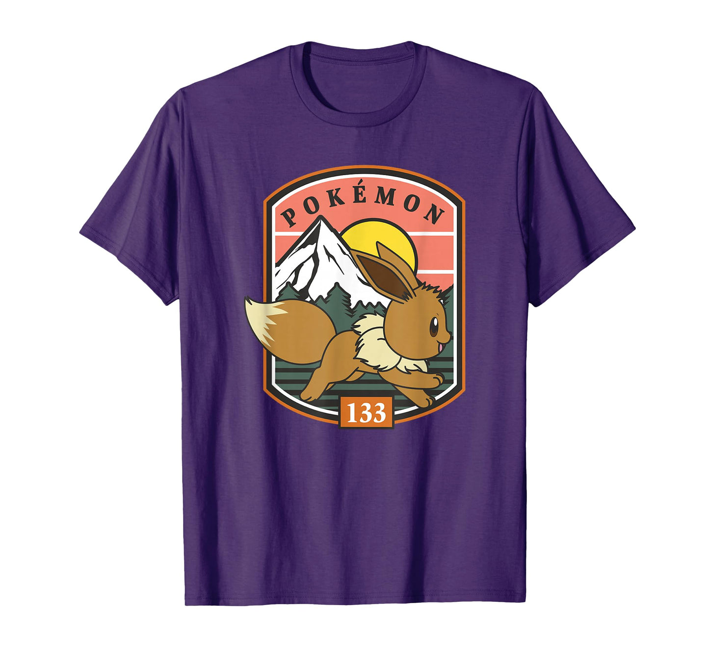Pokémon 133 Eevee Outdoor Adventure Forest Park Badge T-Shirt