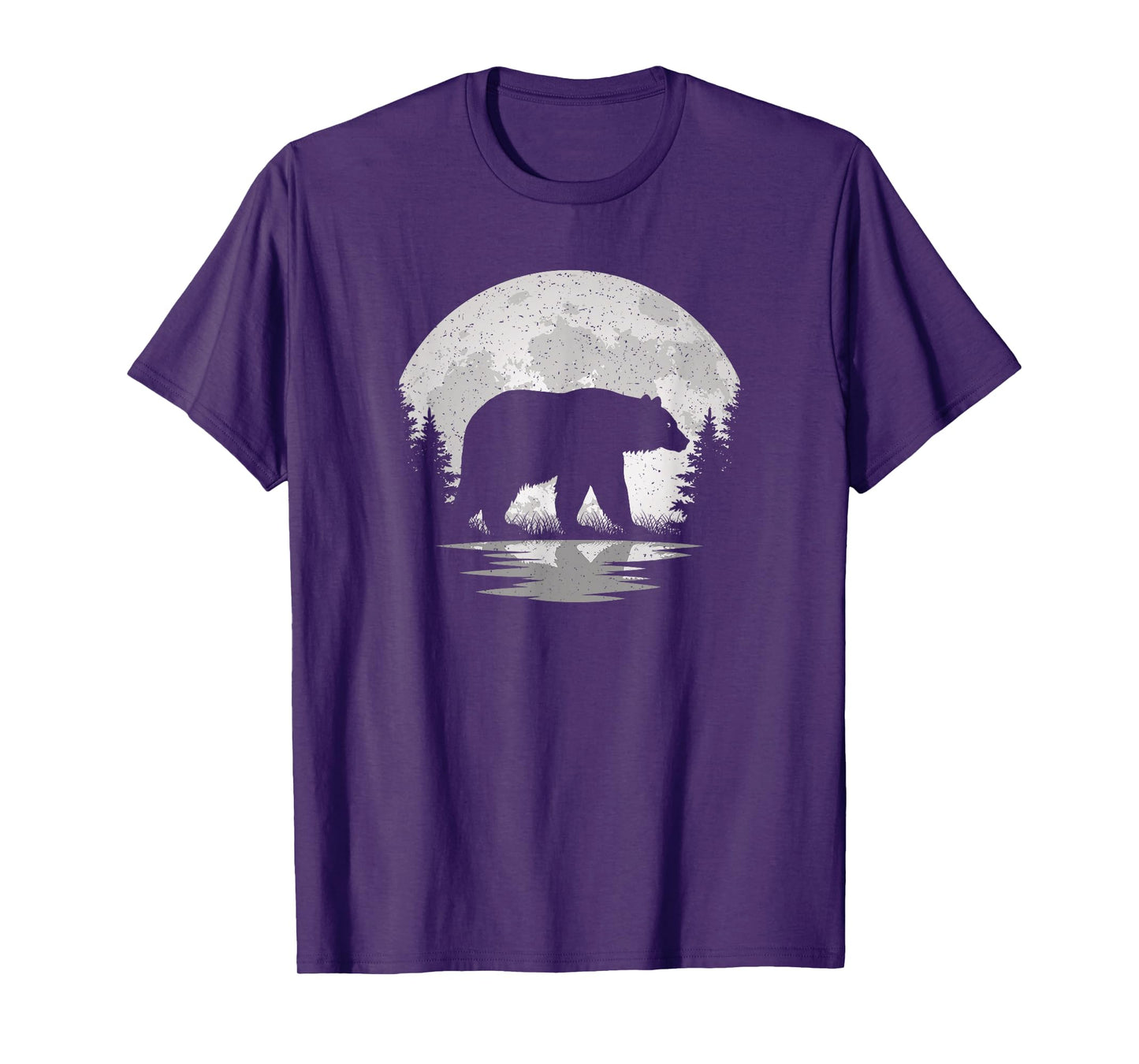 Bear Moon Vintage Bear Lover Wildlife Men Women Kids T-Shirt