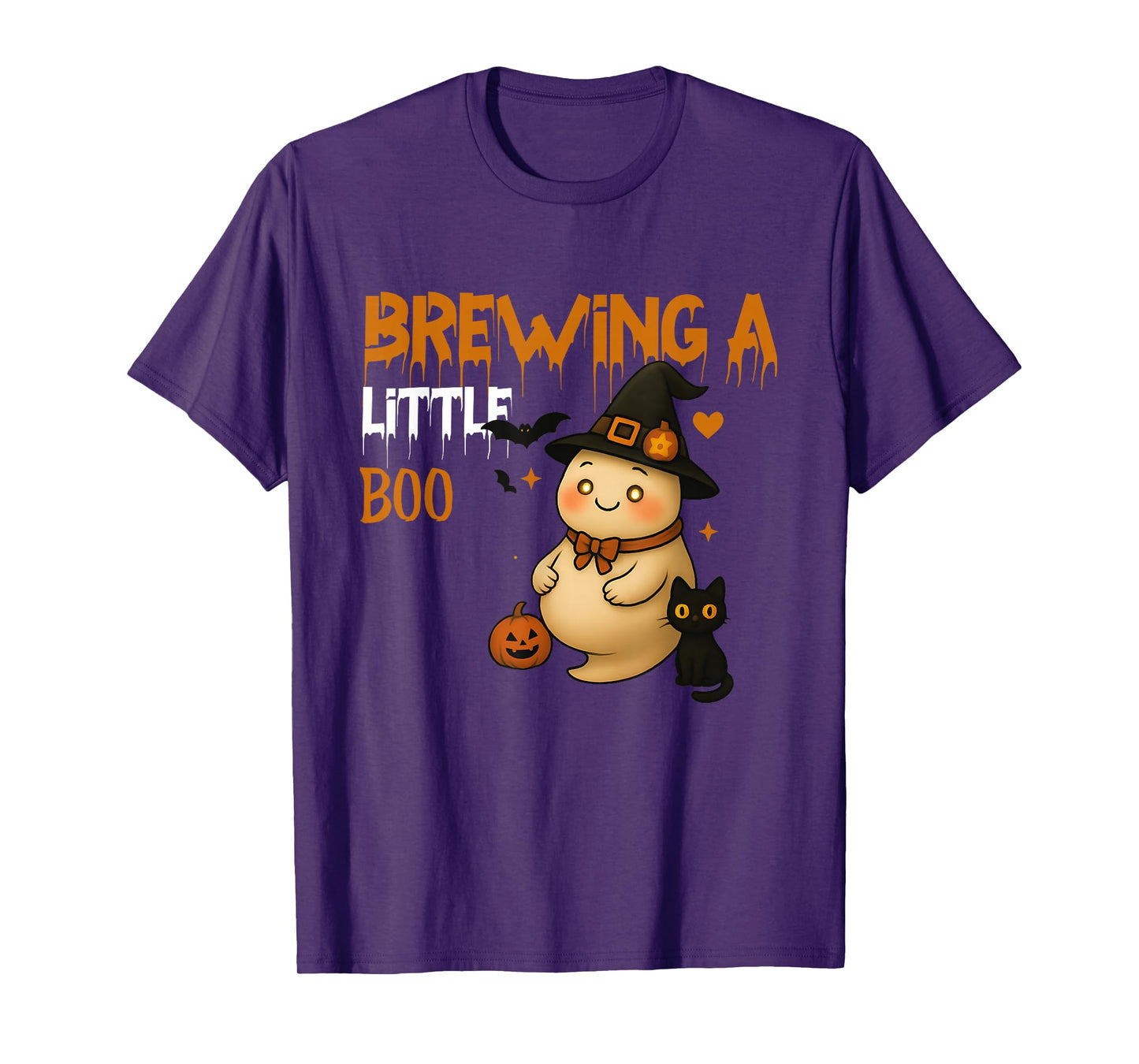 Happy Halloween Pregnant Baby Skeleton Spooky Season New Mom T-Shirt