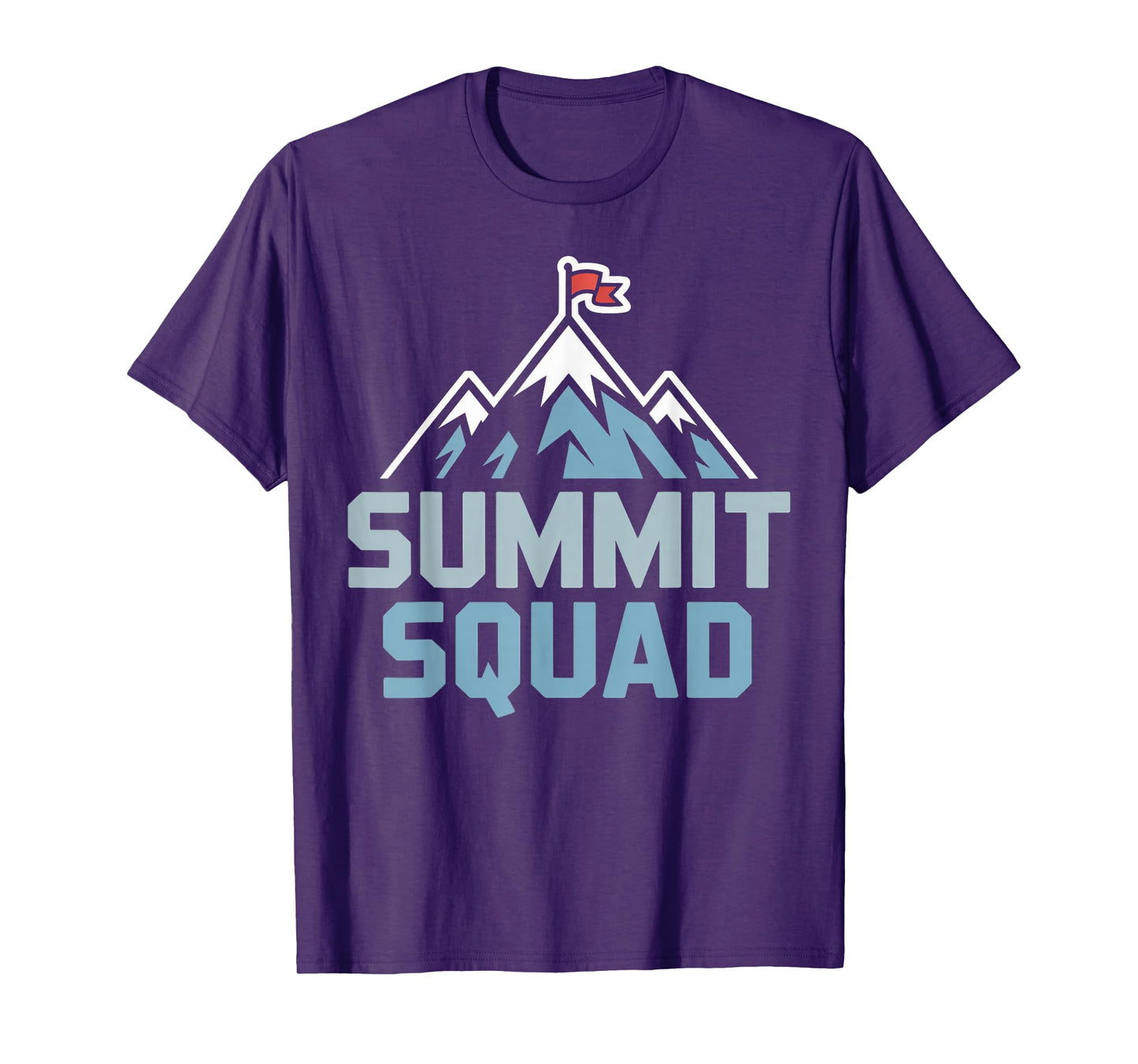 Summit Squad Mountain Peak, Hiking Team Adventure T-Shirt