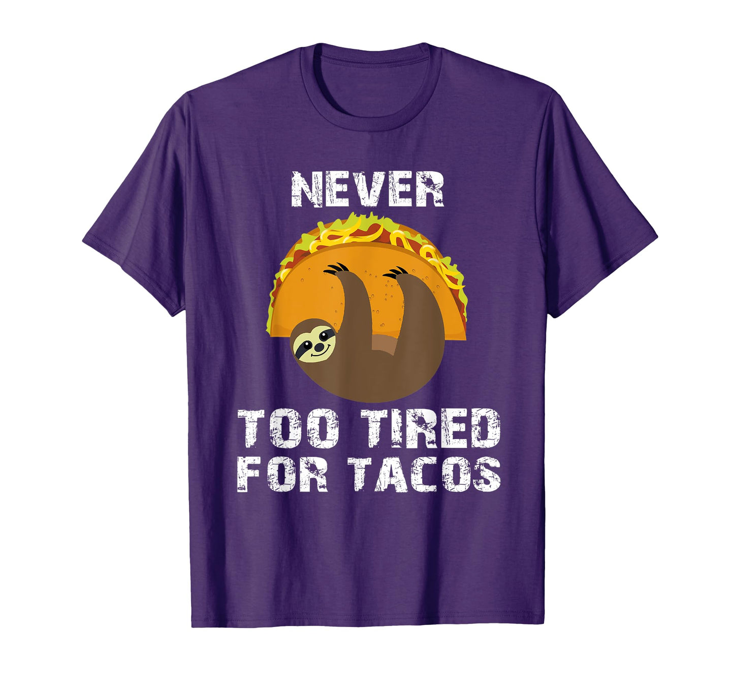 Sloth Cinco De Mayo Funny Taco Women Dad Mexico Taco Pun T-Shirt