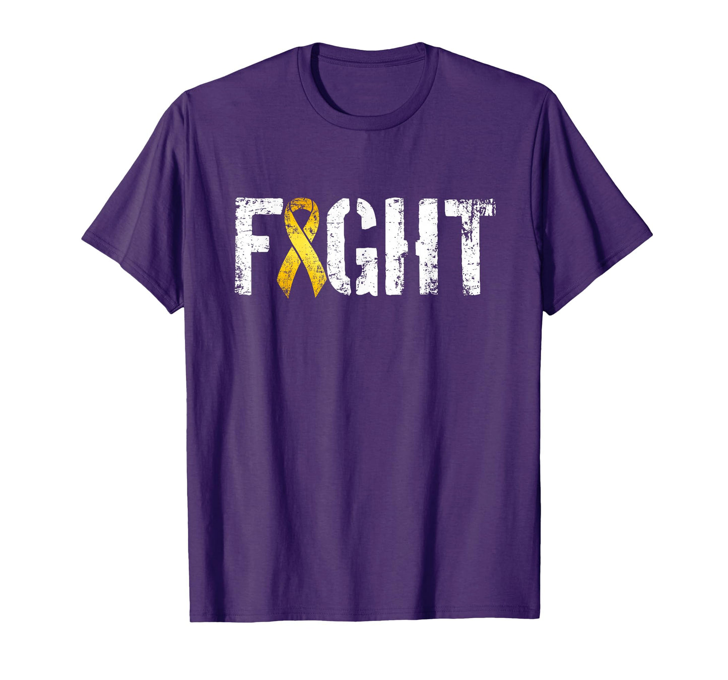 Fight Childhood Cancer Military Style Awareness Ribbon T-Shirt