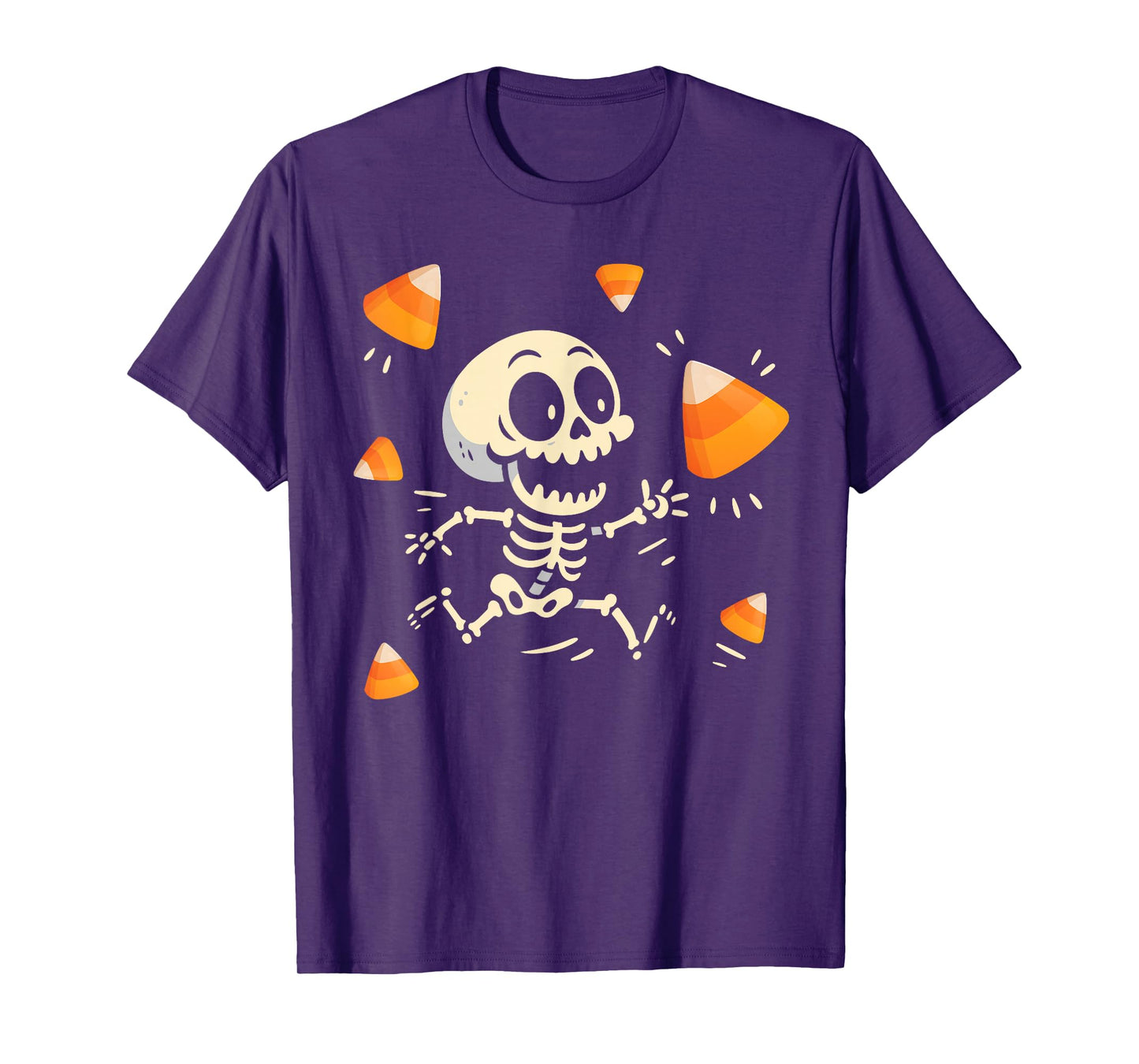 Funny Candy Costume Halloween Spooky Skeleton Skull Outfit T-Shirt