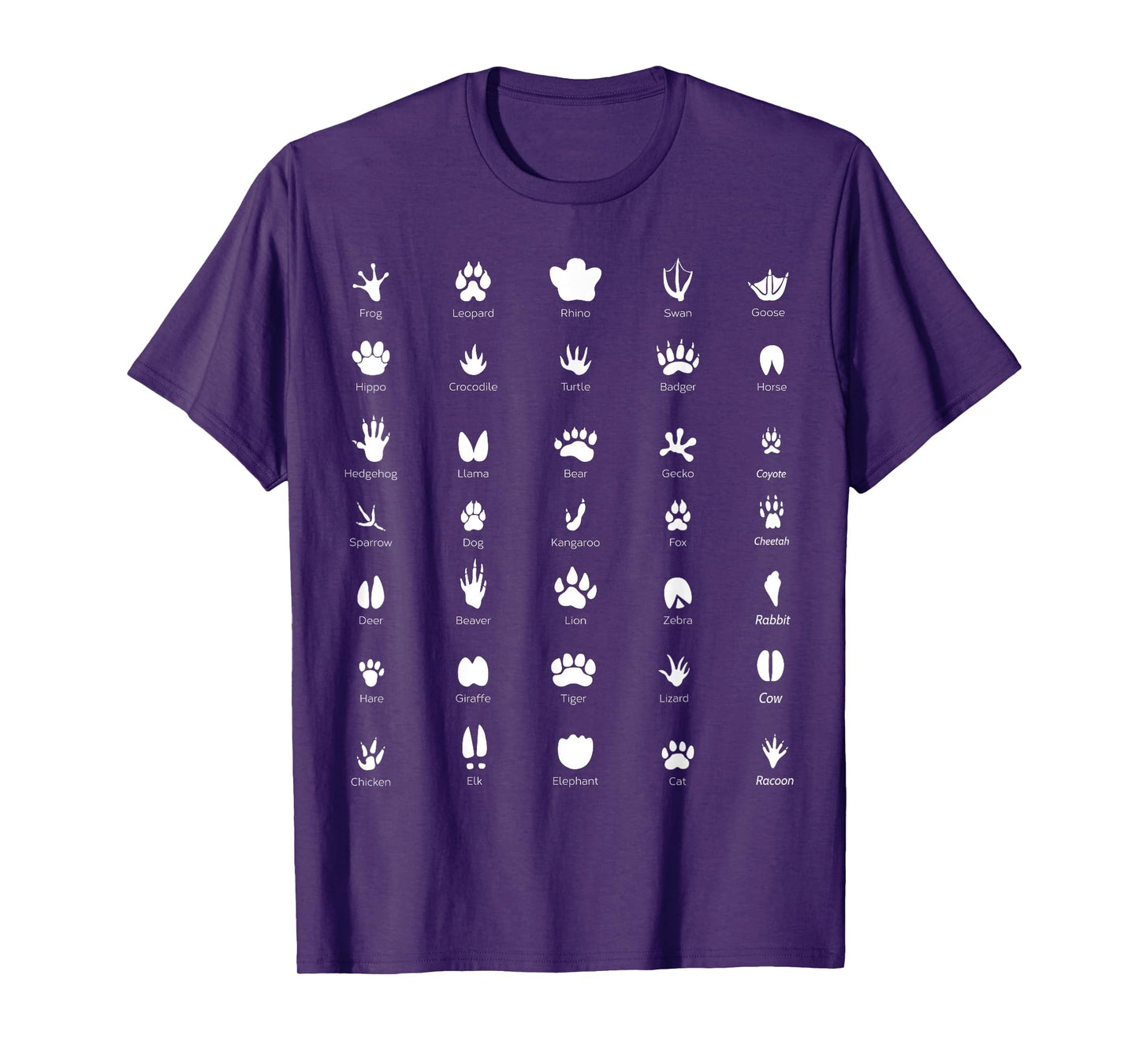 Wildlife Animals Footprints - Biologist T-Shirt