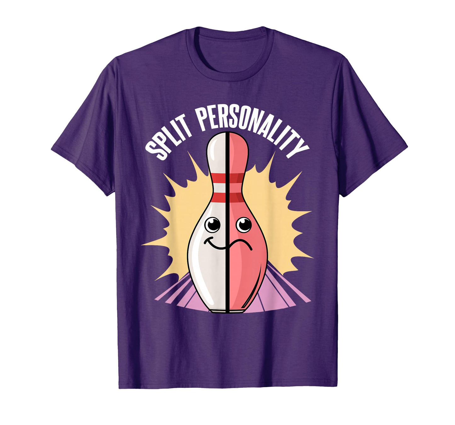 Split Personality Bowling Pin T-Shirt