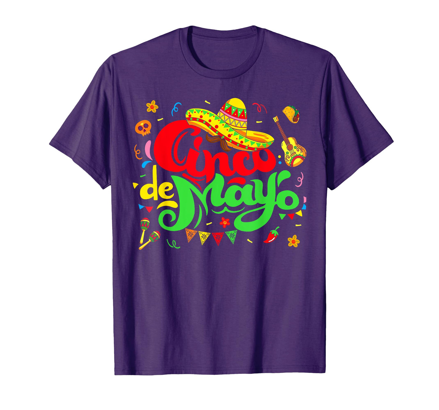 Cinco de Mayo Fiesta Mexican Party 5 De Mayo Men Women Kids T-Shirt
