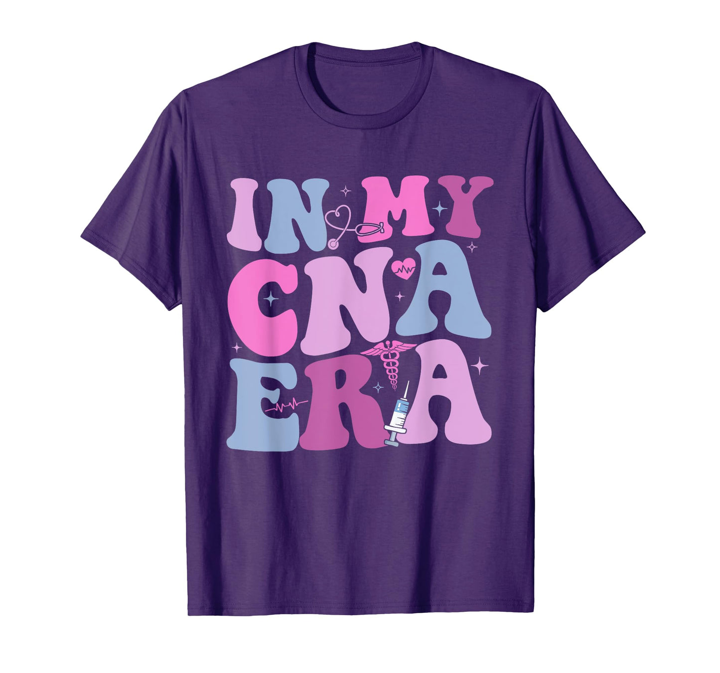 In My CNA Era Funny Groovy CNA Life Nurse Life T-Shirt