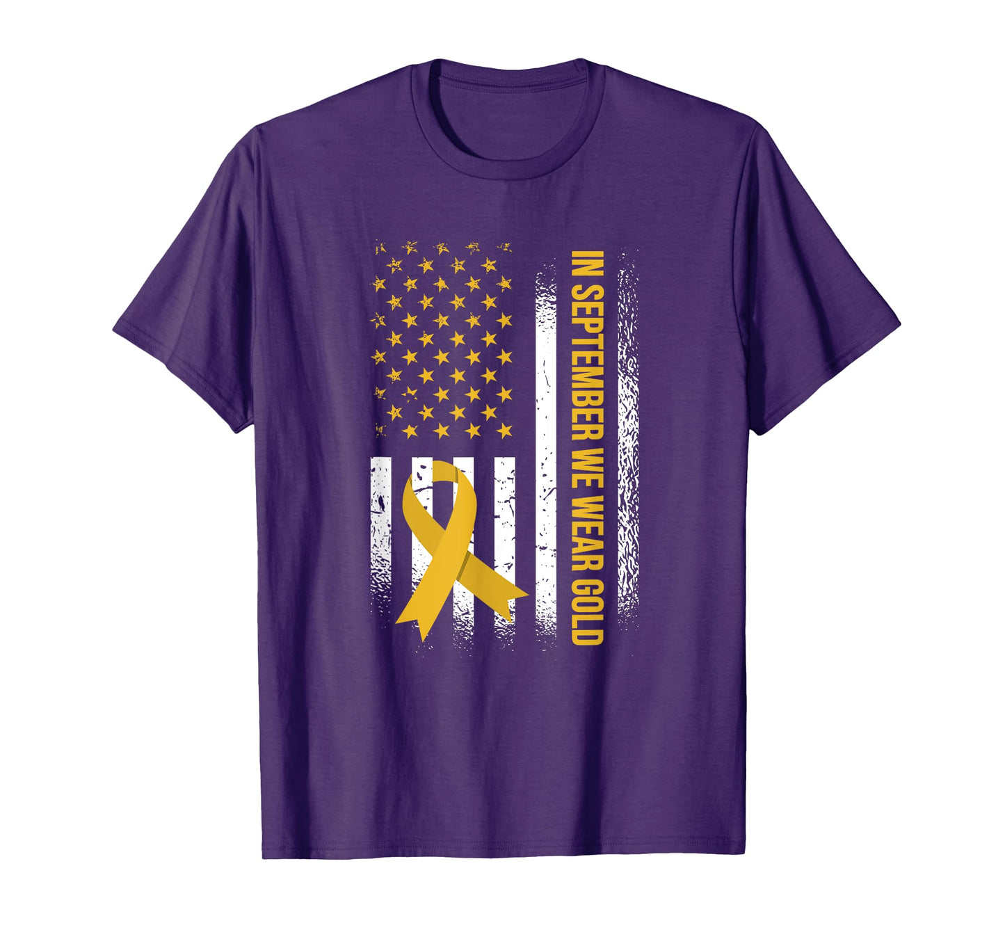In September We Wear Gold - Childhood Cancer Awareness T-Shirt