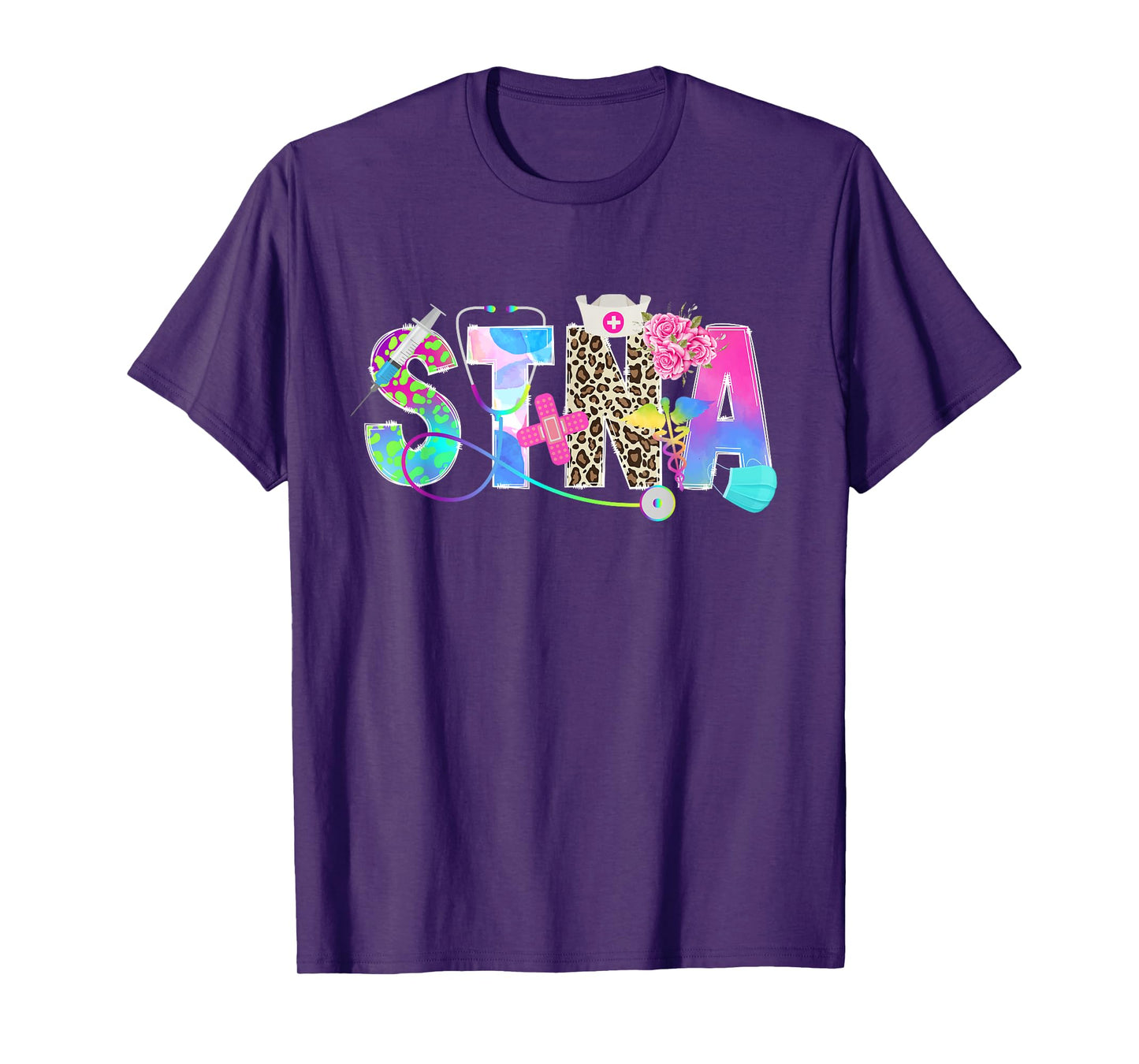 STNA State Tested Nursing Assistant Cute STNA Nurse T-Shirt