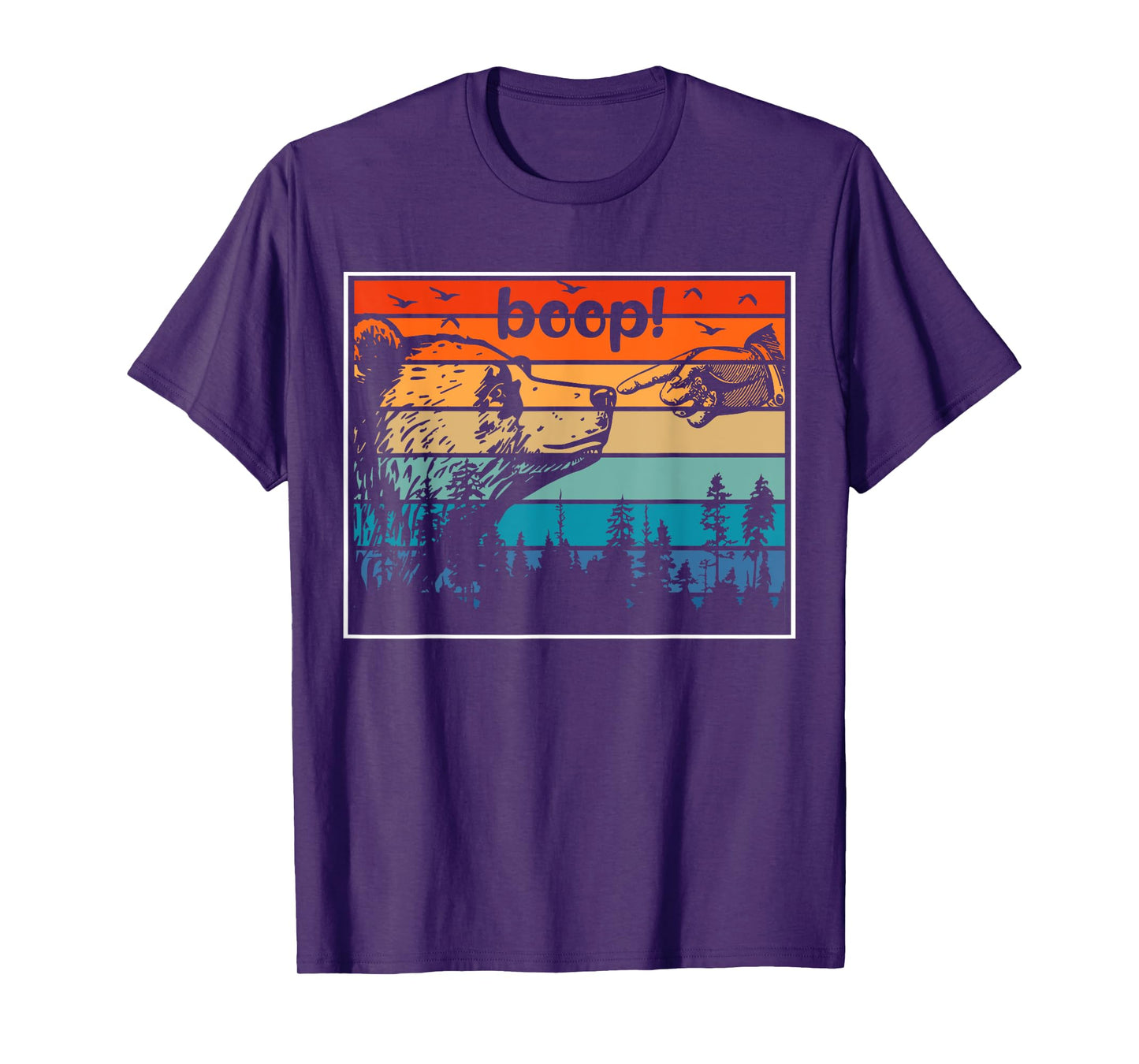 National Park Bear Boop Bear Nose Boop Bear T-Shirt