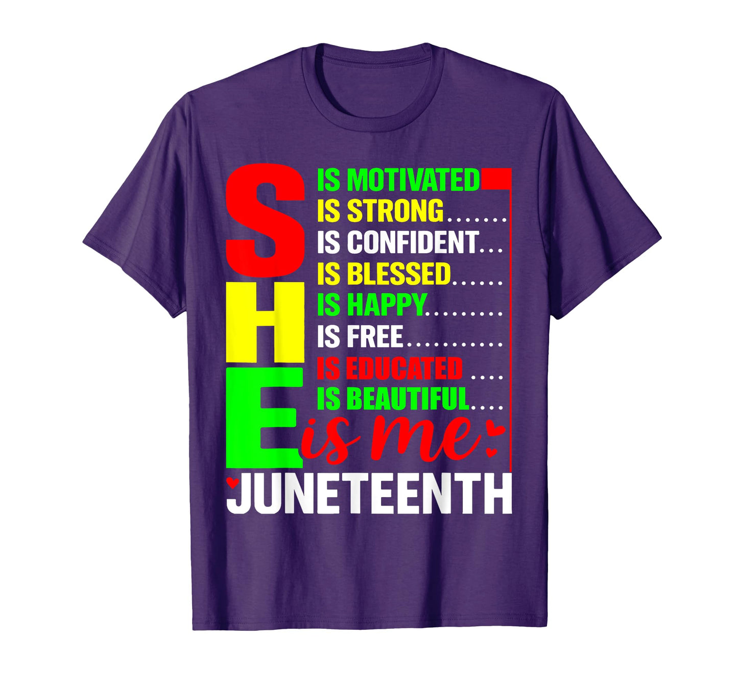 Juneteenth 1865 Day Juneteenth 2025 She is Confident Strong T-Shirt