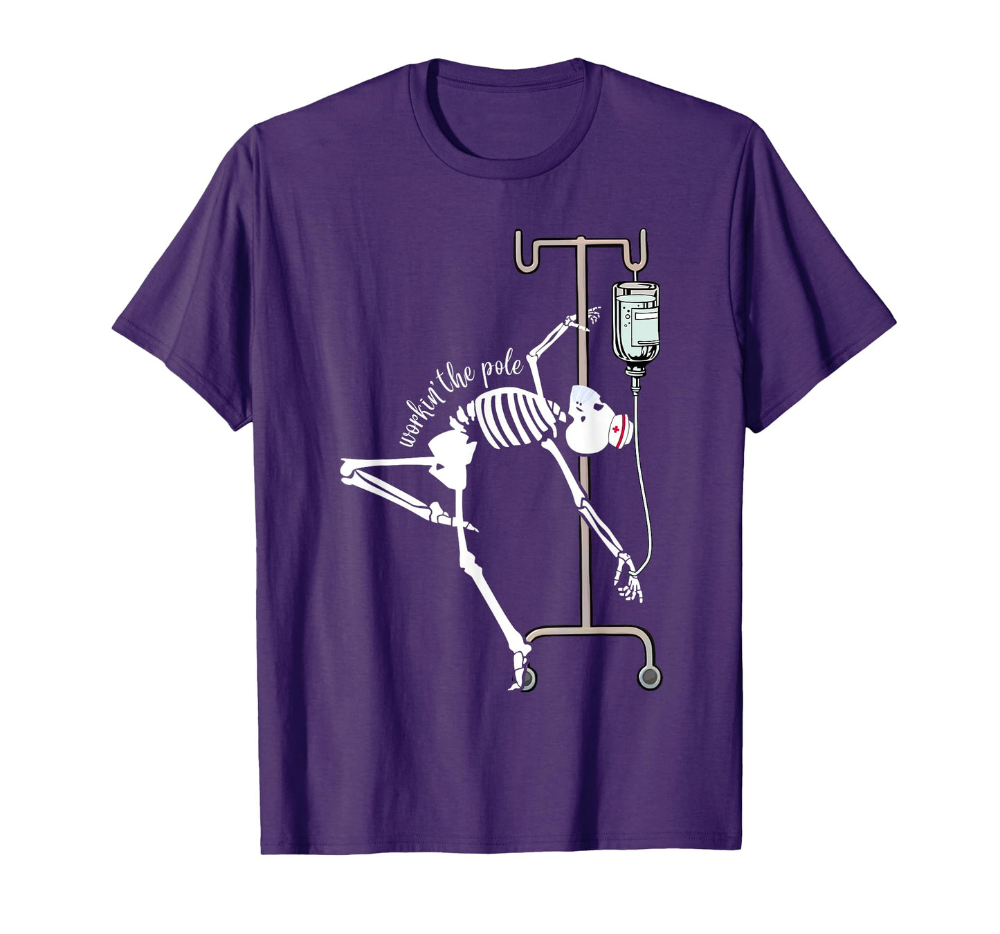 Emergency Room Nurse RN Funny ICU Skeleton Nurse T-Shirt
