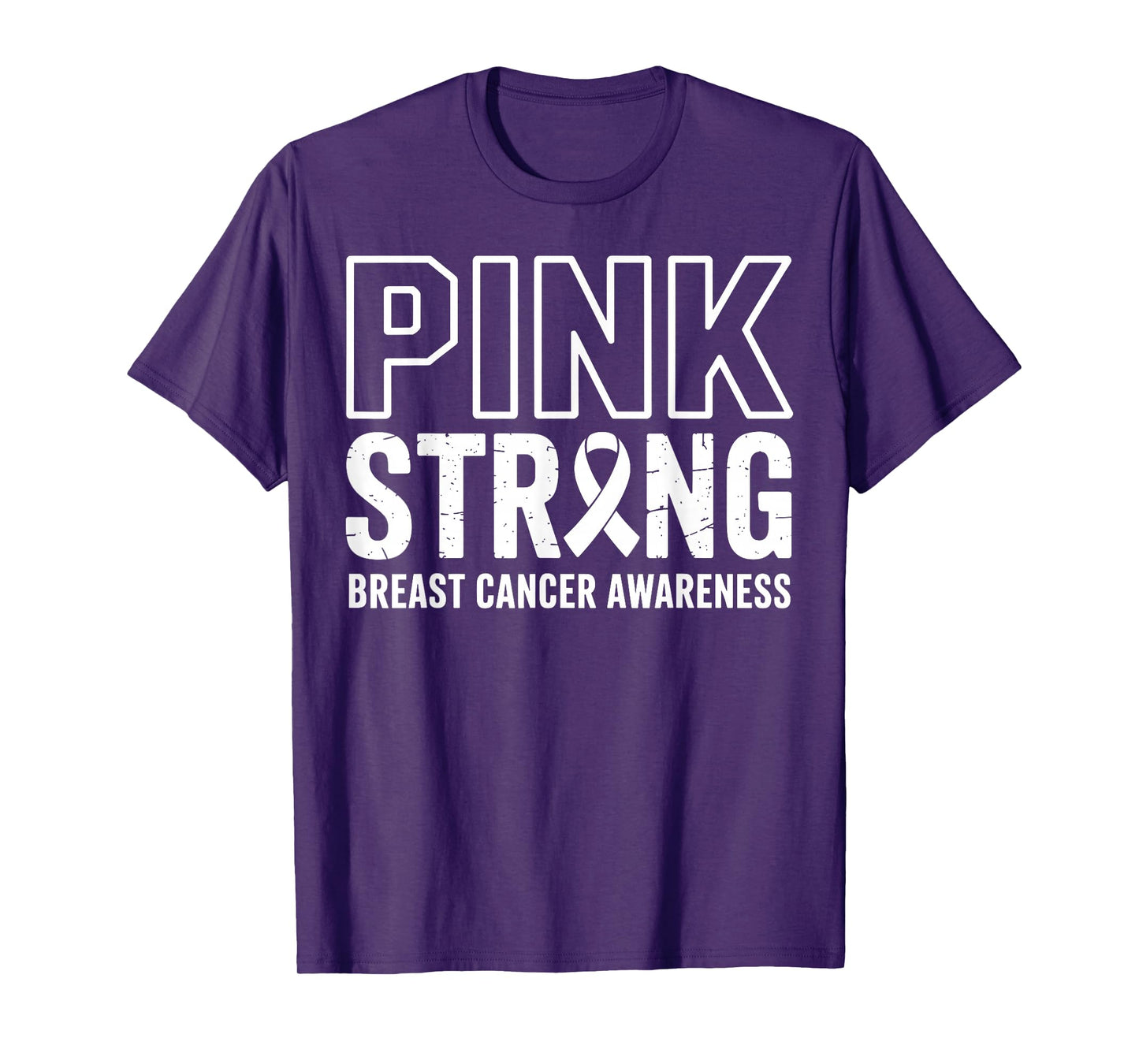 Pink Strong Breast Cancer Awareness Warrior Survivor Support T-Shirt