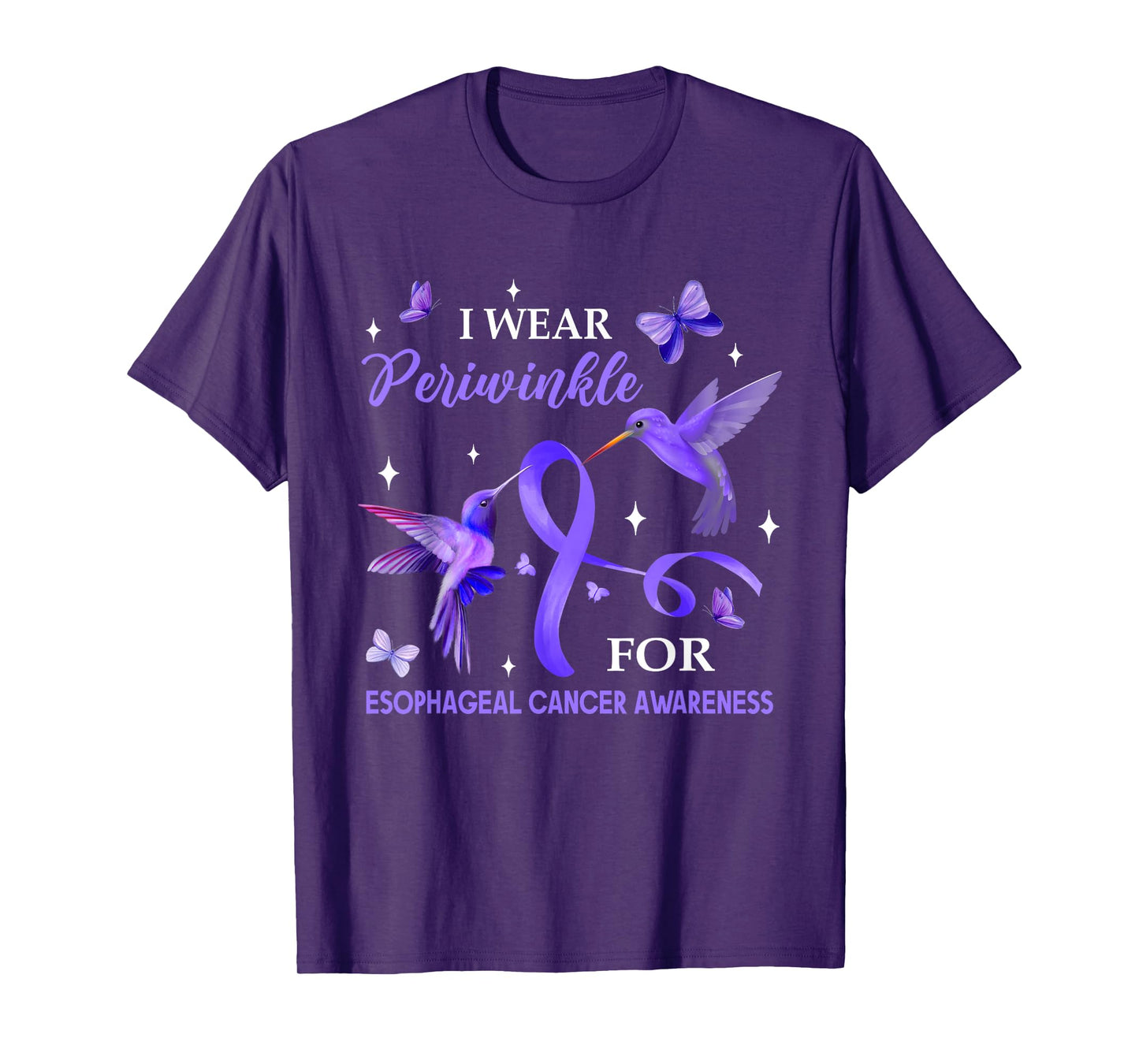 I Wear Periwinkle For Esophageal Cancer Hummingbird T-Shirt