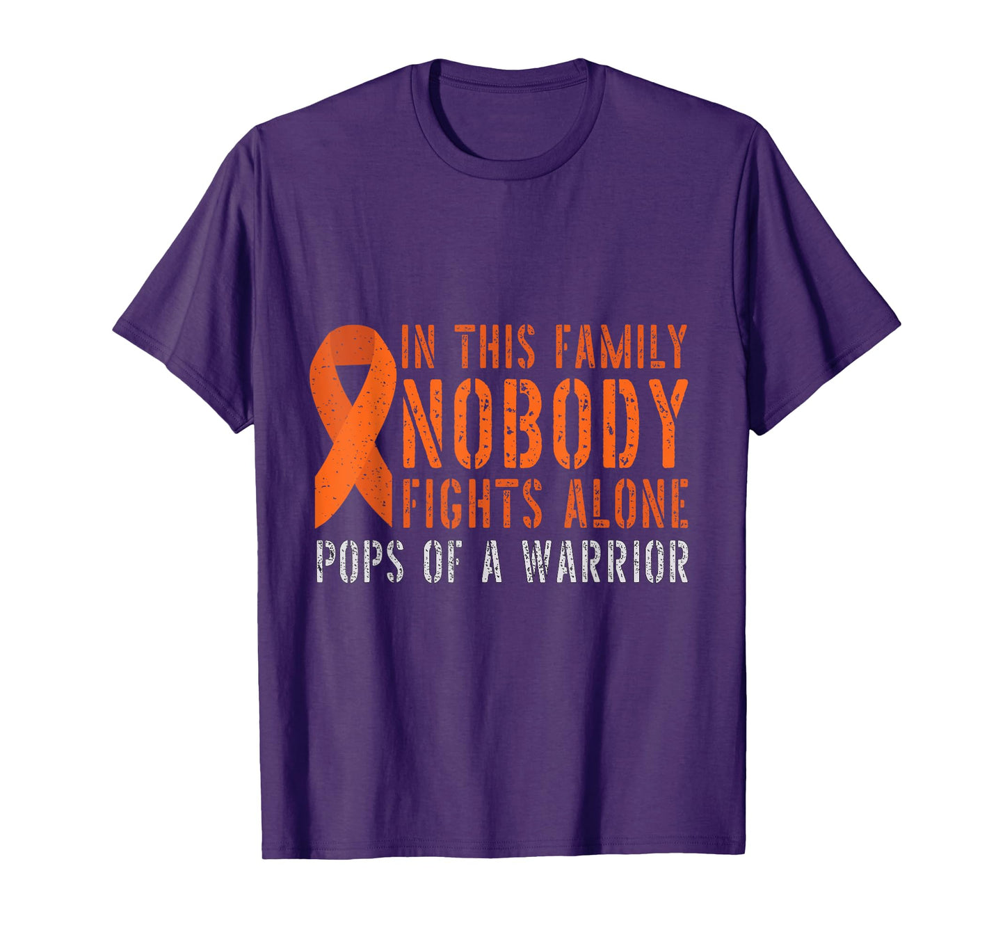Pops of a Warrior Family Matching Leukemia T-Shirt