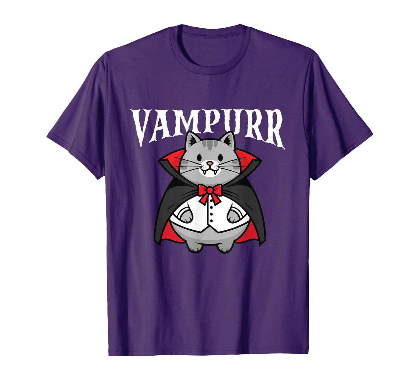 Vampurr - Spooky Halloween Vampire Cat Lover T-Shirt