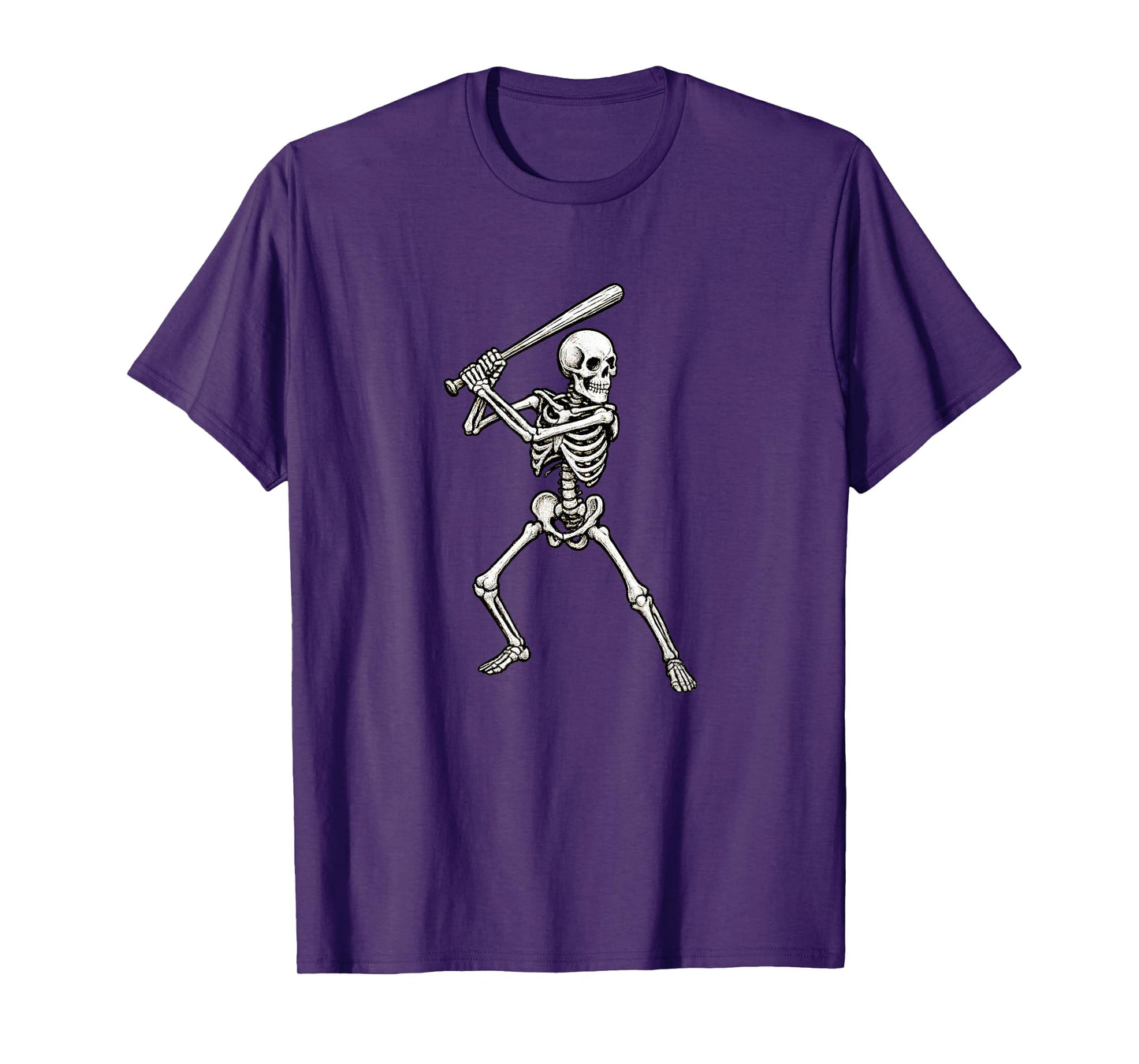 Skeleton Baseball Player - Homerun Dinger Batter Graphic T-Shirt