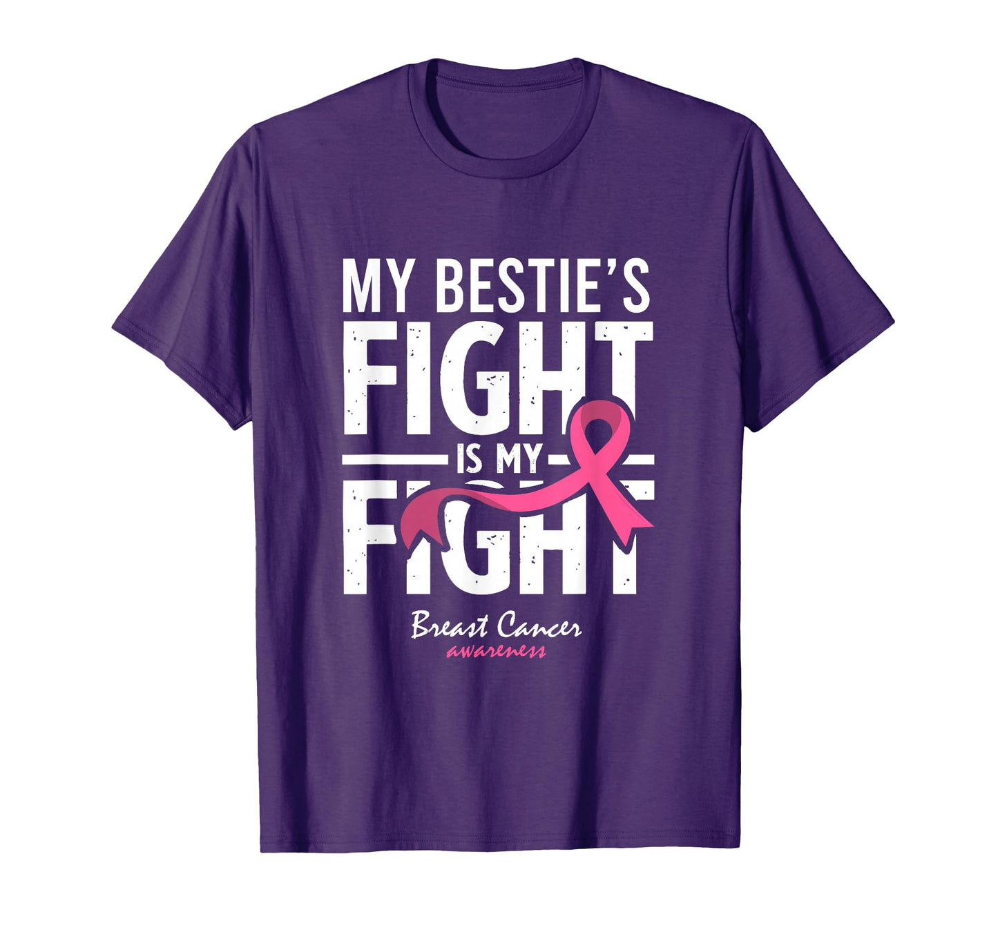 Pink Breast Cancer Bestie Survivor Support Friend T-Shirt