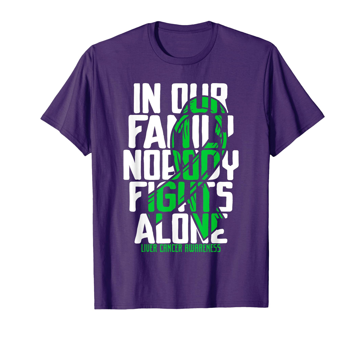 Liver Cancer Support Family Liver Cancer Awareness T-Shirt