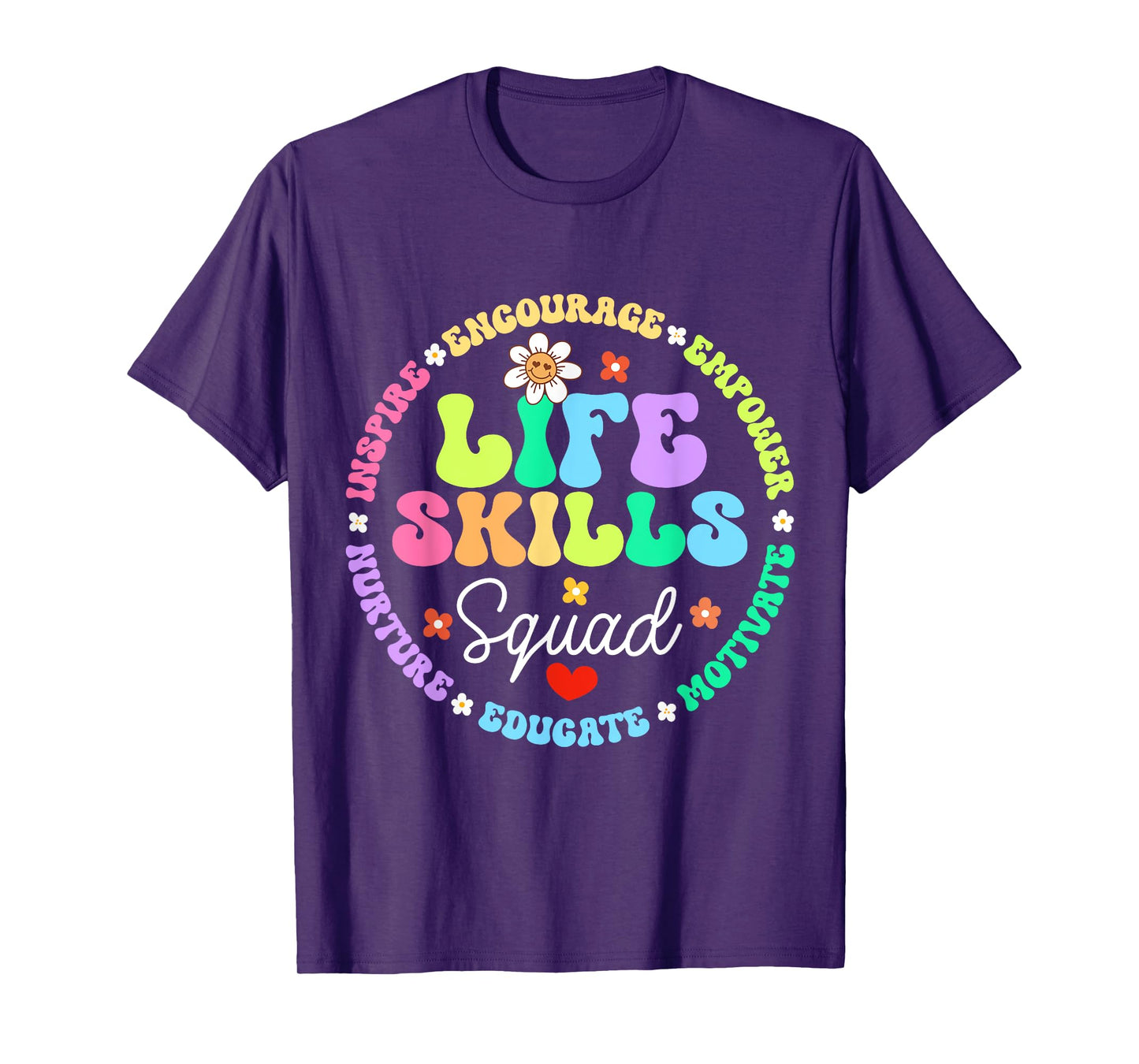 Groovy Life Skills Squad Teacher Special Ed SPED Team Crew T-Shirt