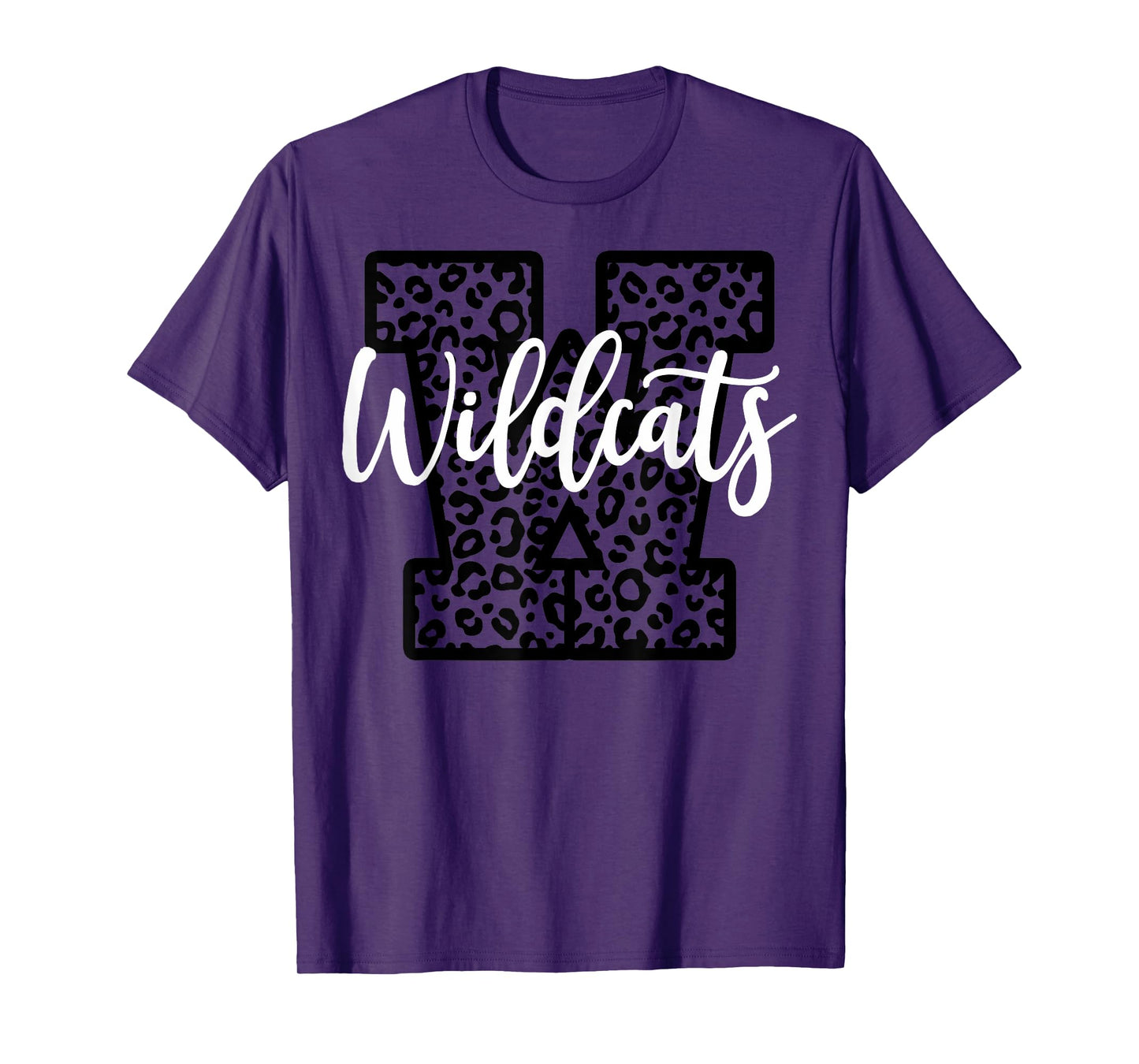 Wildcats School Spirit Mascot Leopard Cheer Fan Game Day T-Shirt