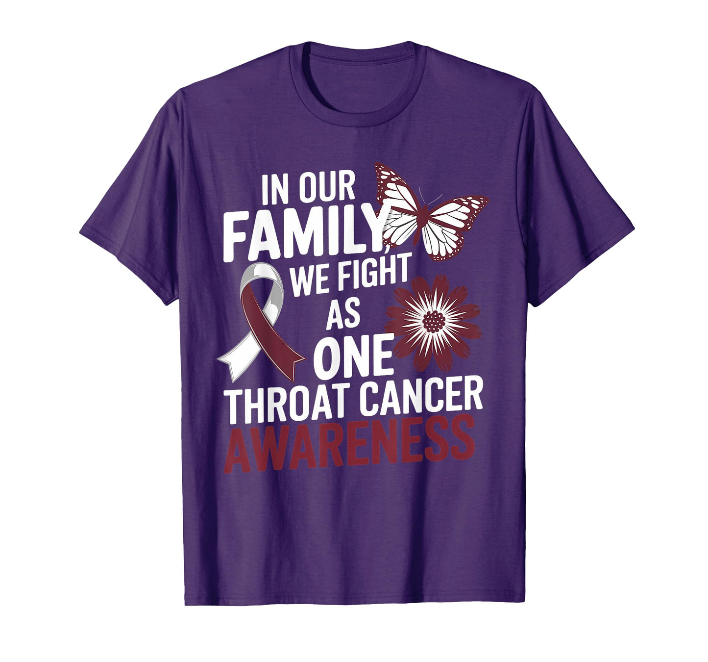 Throat Cancer Awareness Warrior Survivor T-Shirt