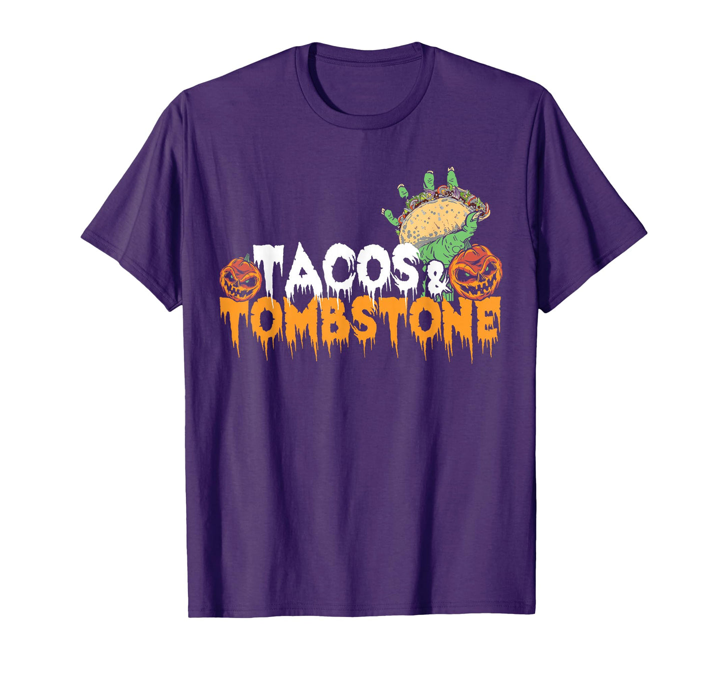 Tacos & Tombstone Halloween Design T-Shirt