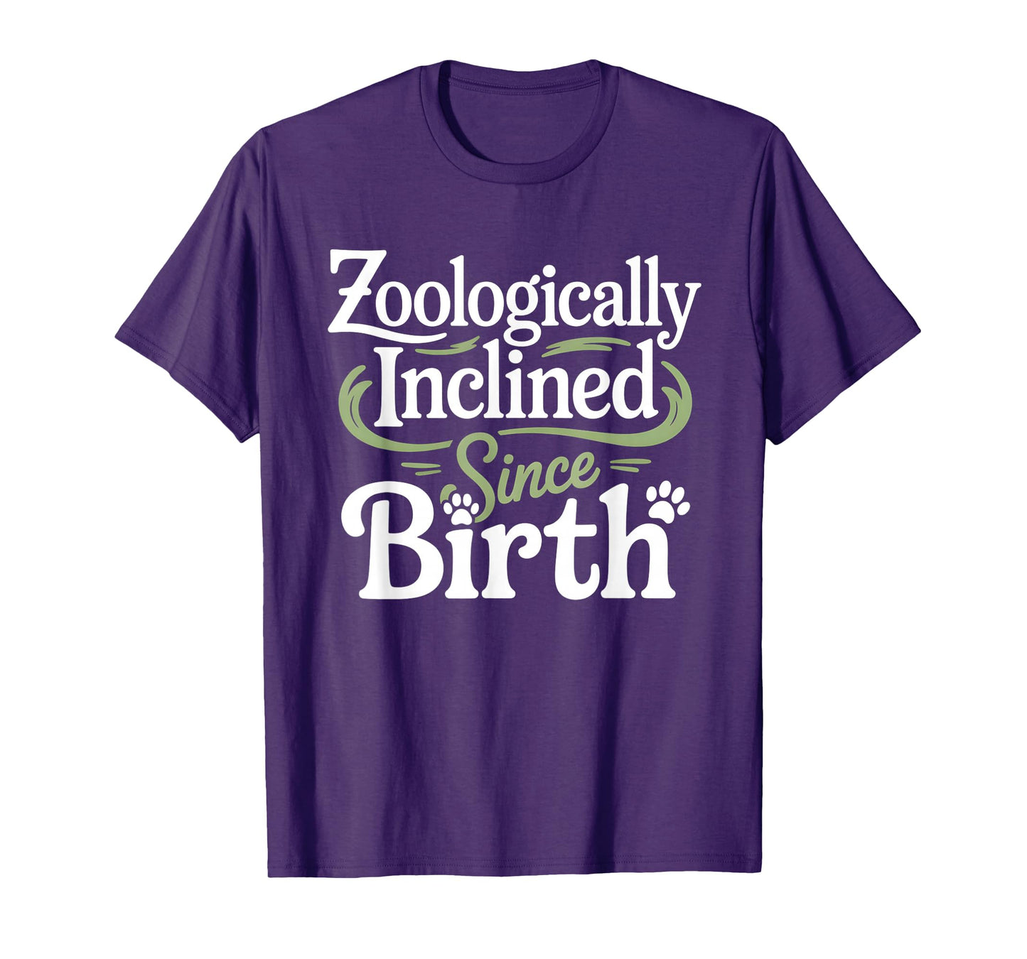 Zoologically Inclined Since Birth Funny Zoology Humor T-Shirt