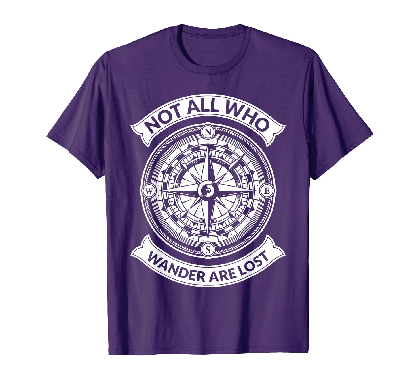 Graphic Compass Hiking - Not All Those Who Wander Are Lost T-Shirt