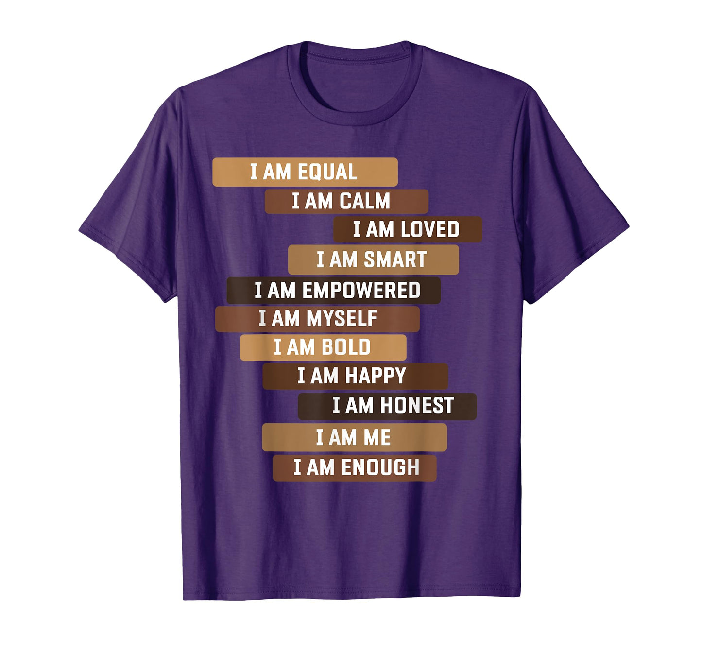 Melanin Goddess Positive Affirmation Quotes Black Educators T-Shirt